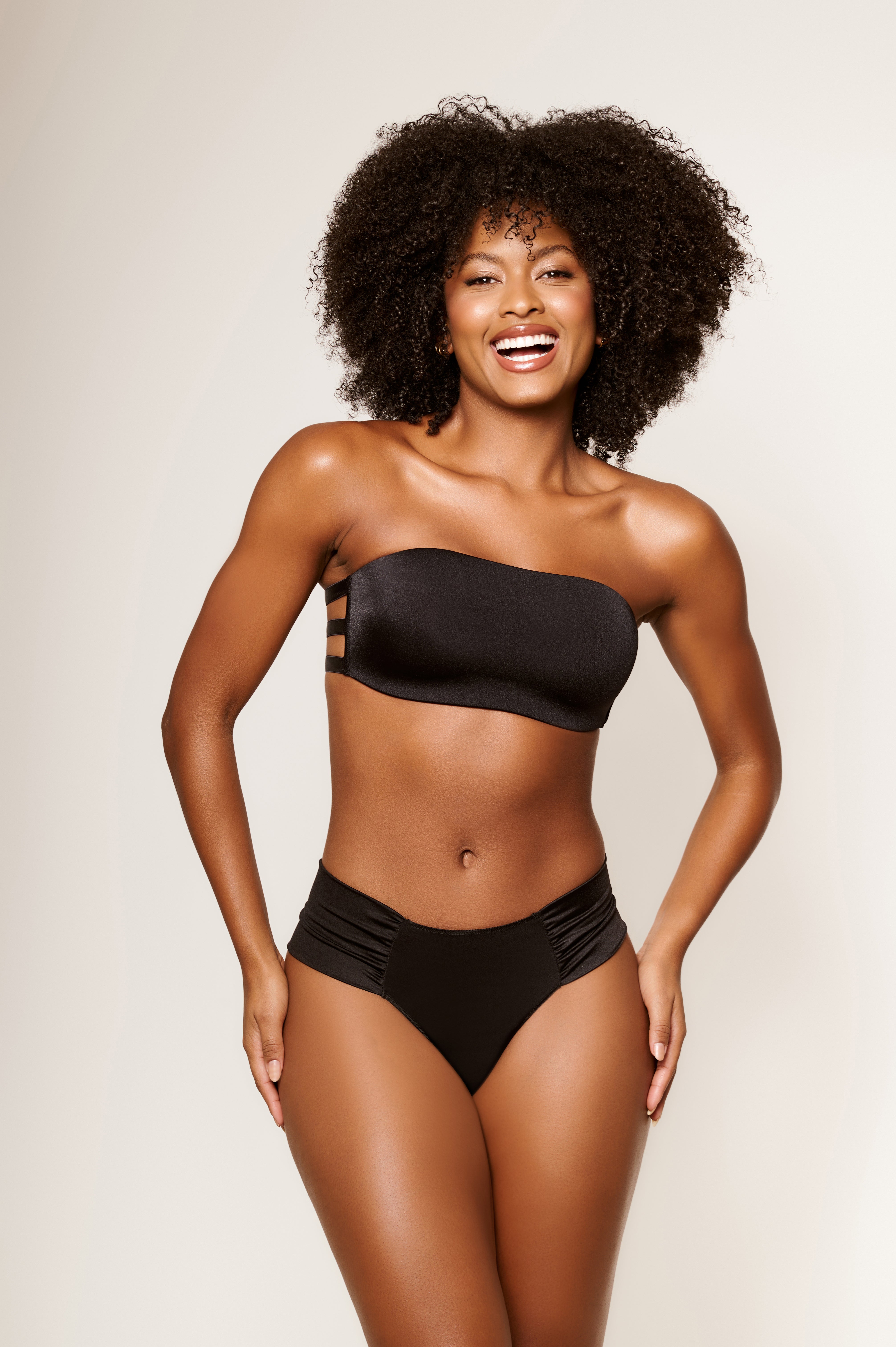 LINGERIE COMFORT NERO - 2 PEZZI