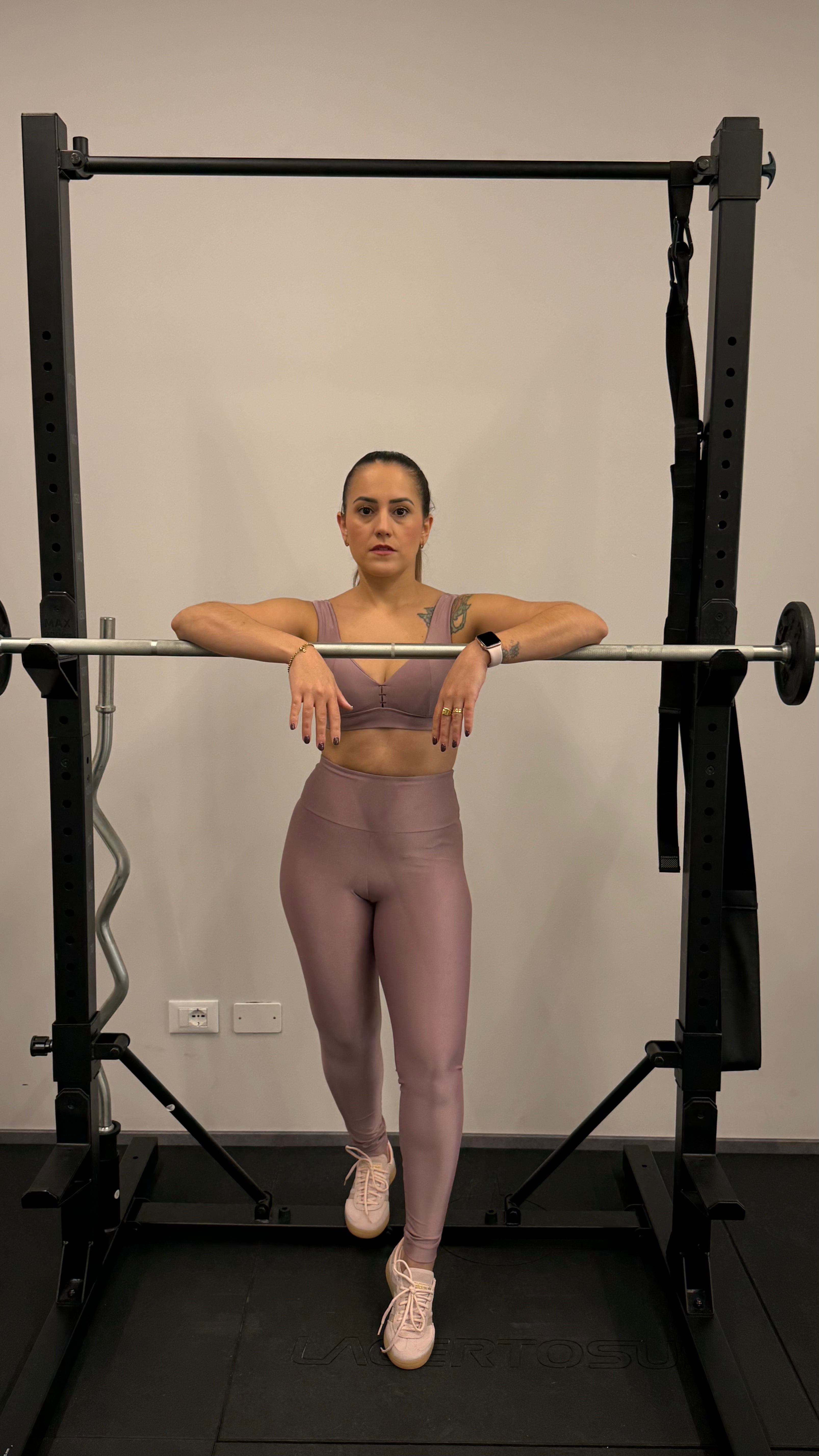 SET LEGGINGS ELEVEN BASIC LILLA