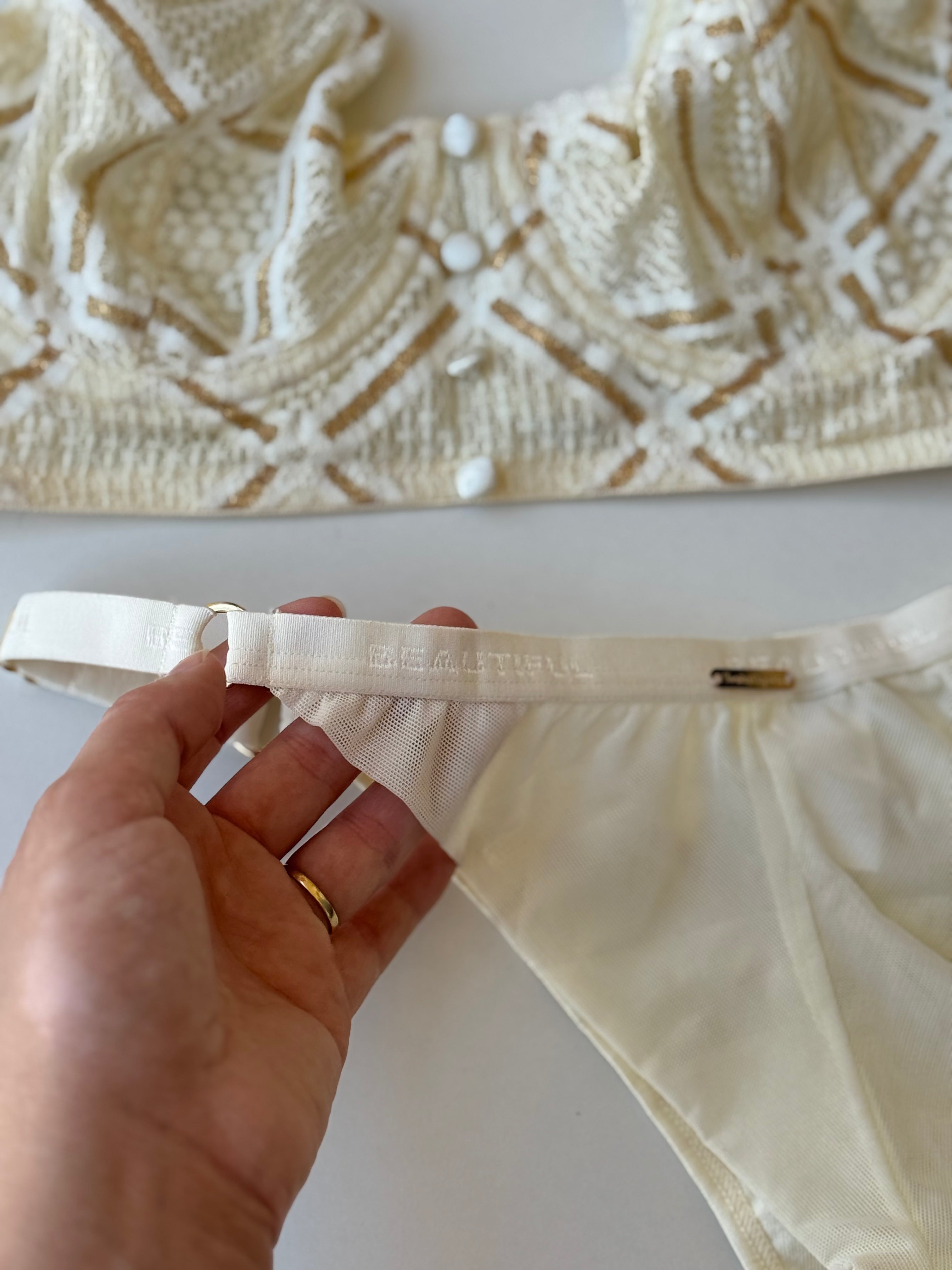 LINGERIE LANE PANNA - 2 PEZZI