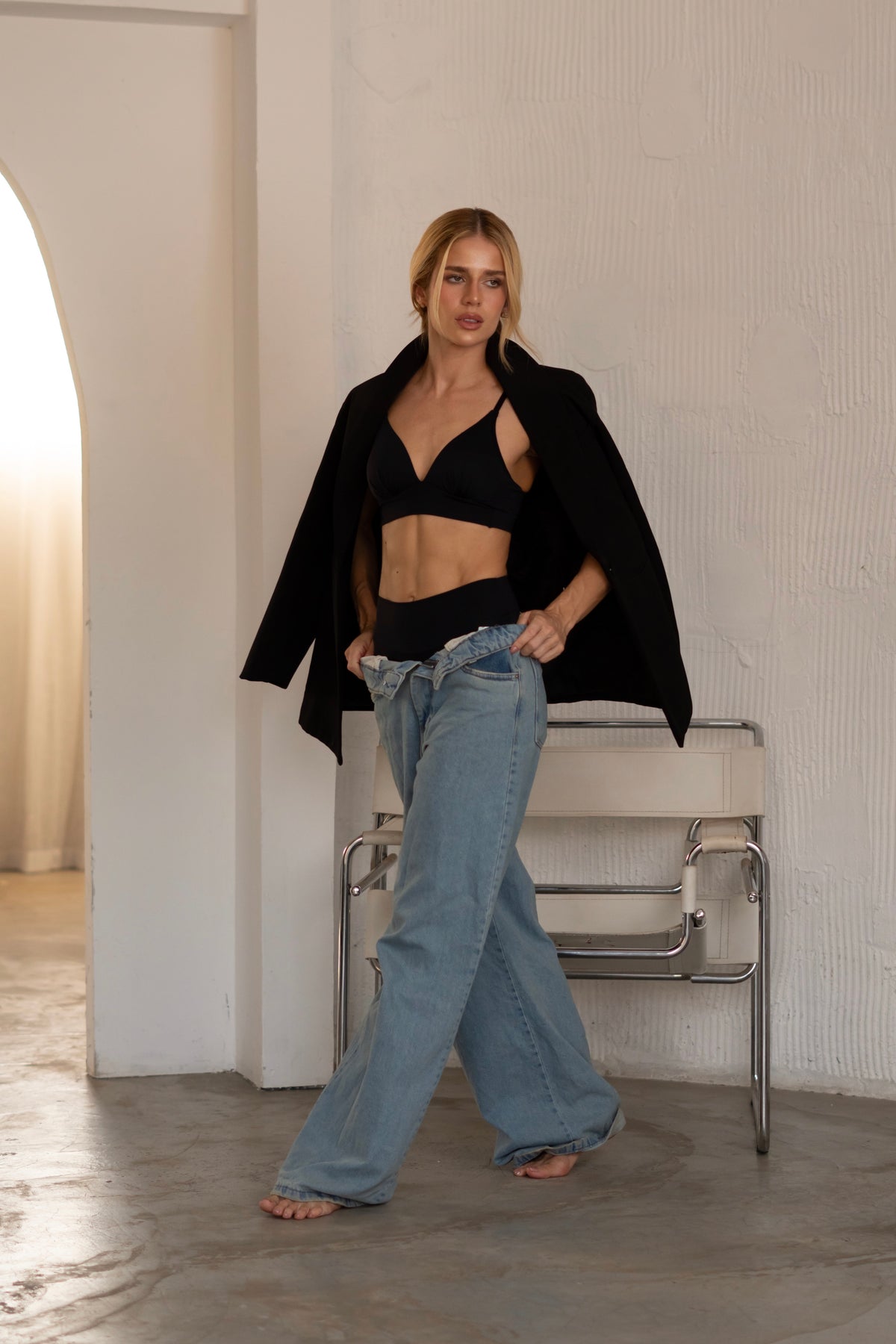 LINGERIE GIULIA NERO - 2 PEZZI