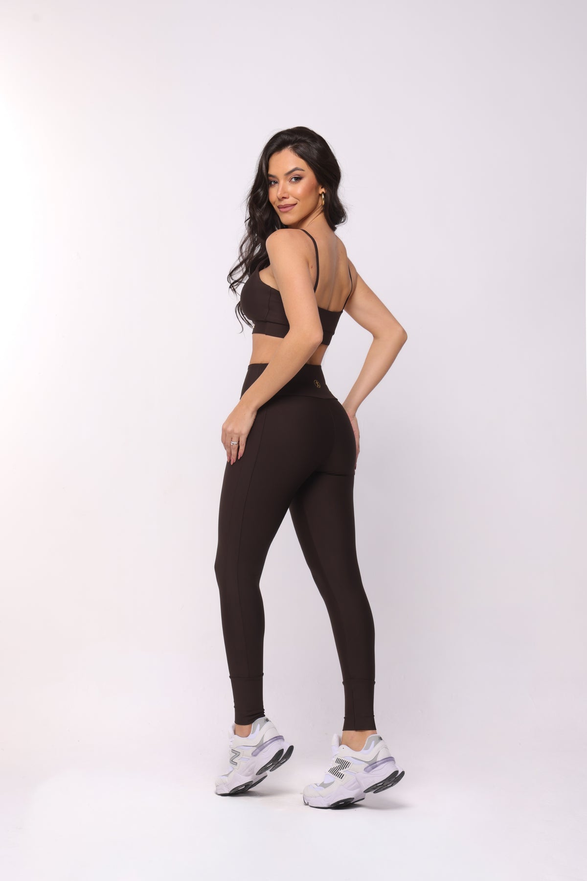 SET LEGGINGS ESSENTIAL MARRONE