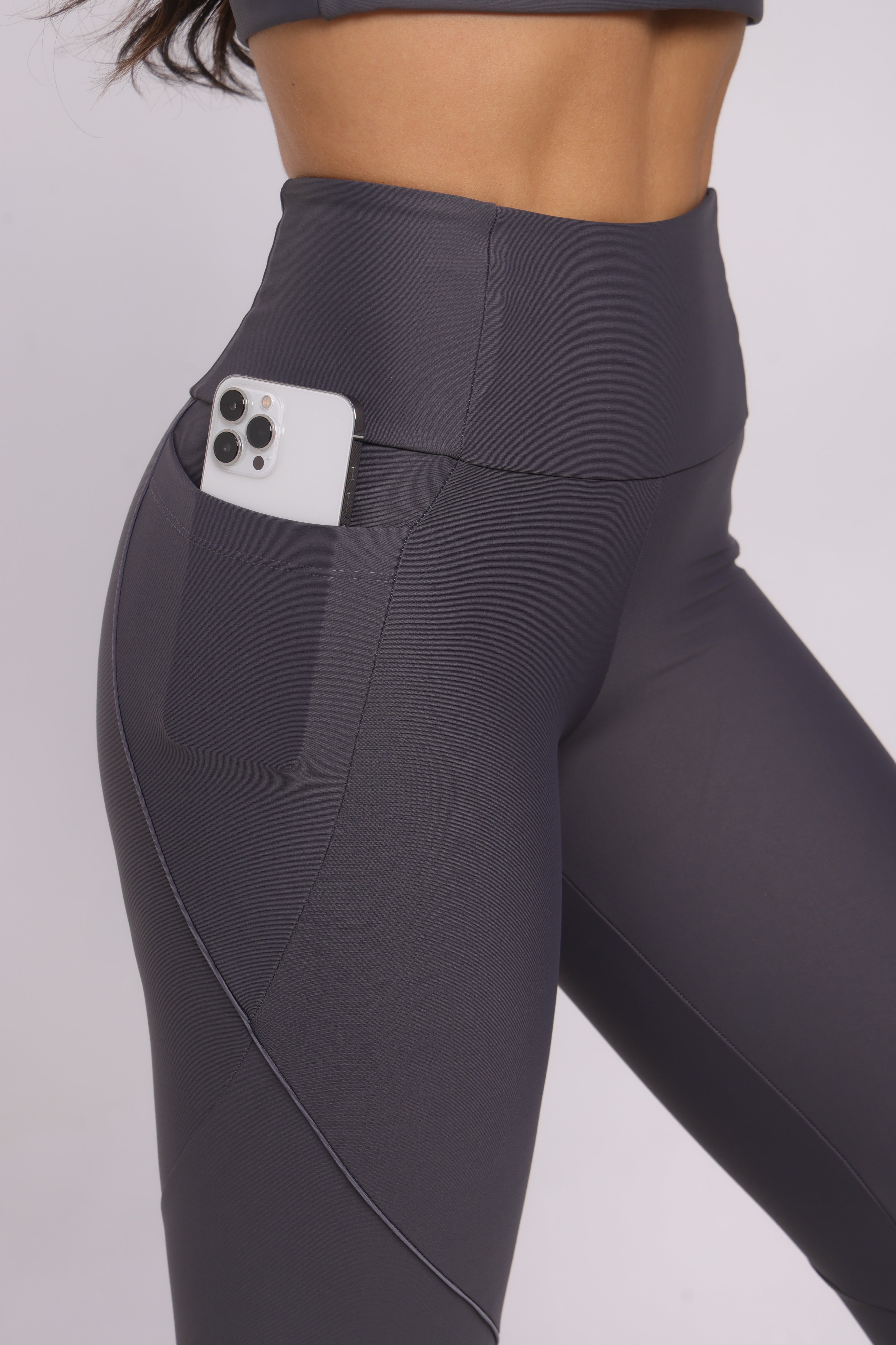 SET LEGGINGS GRAPHITE MOTION