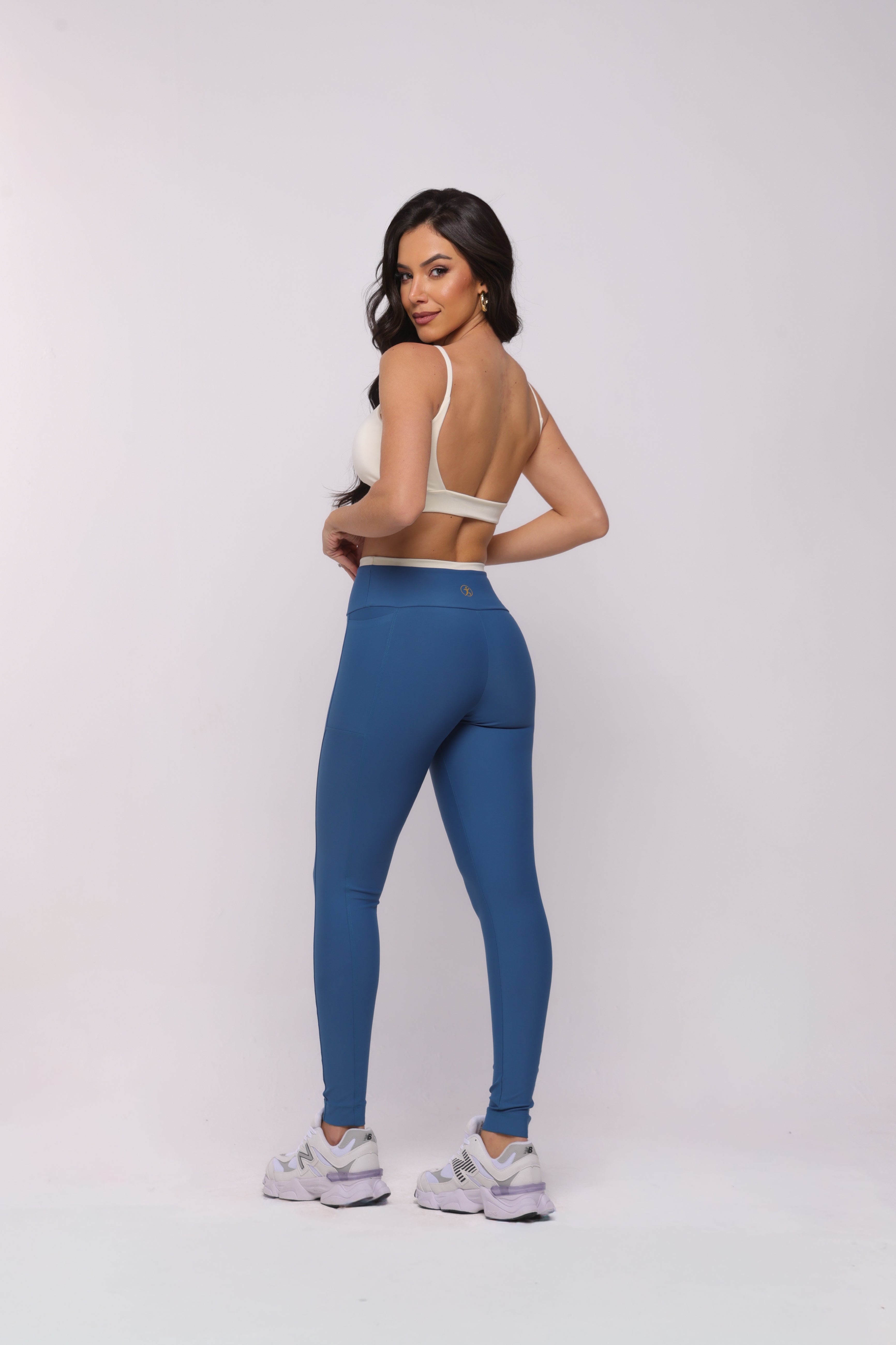 SET LEGGINGS ACTIVE BLU
