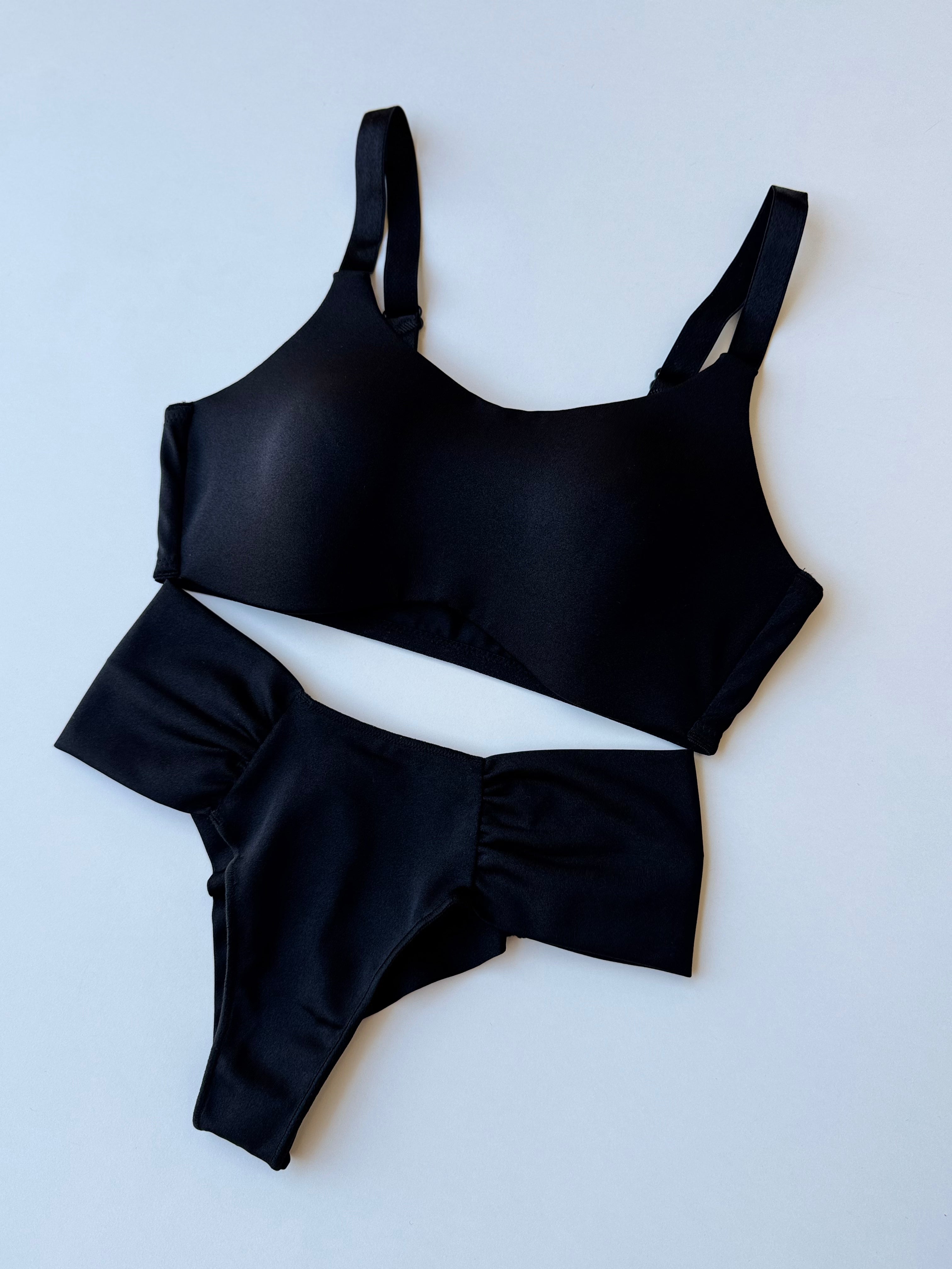 LINGERIE CONFORT NERO - 2 PEZZI