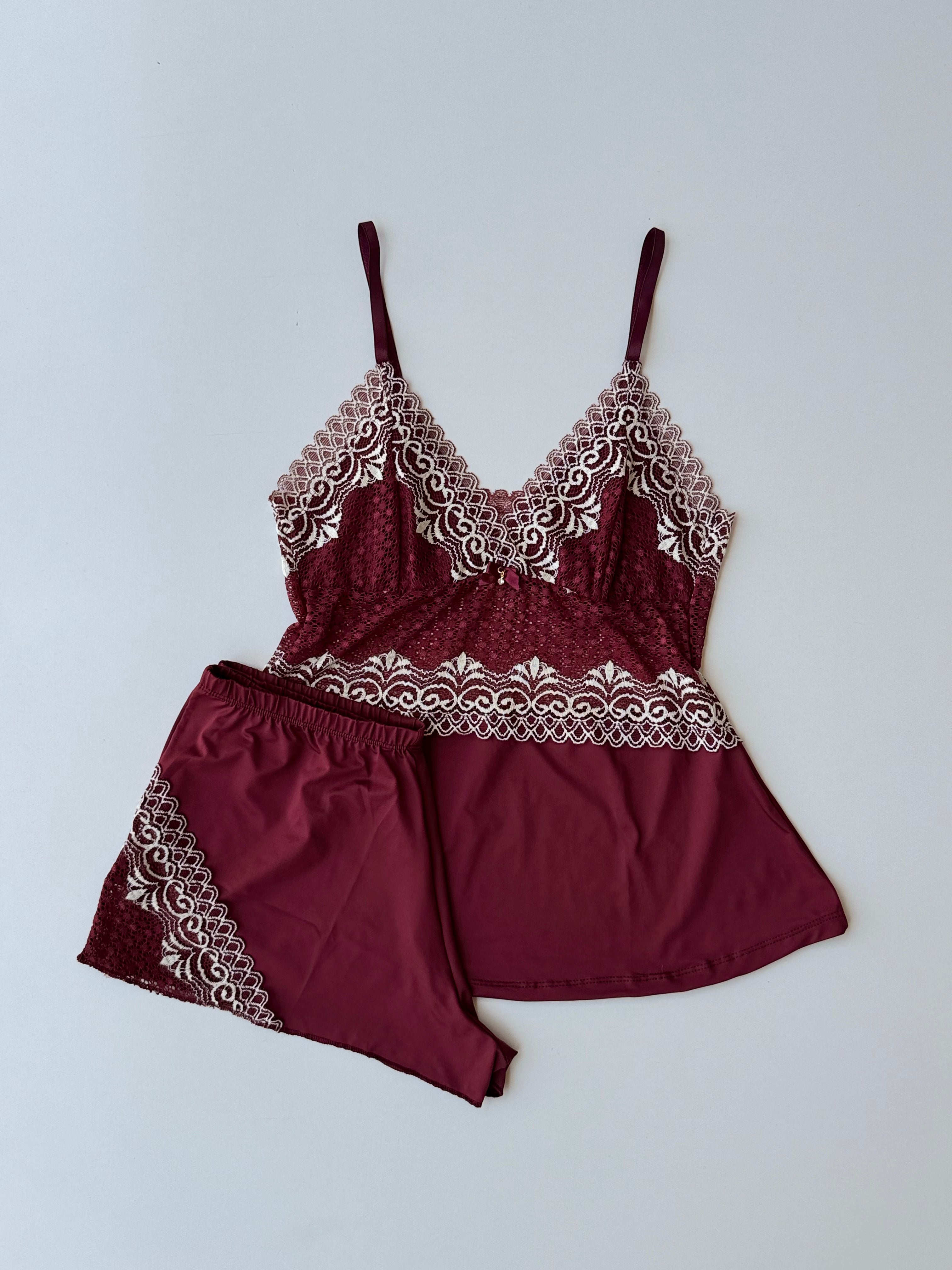 PIGIAMA JAMILA BORDEAUX