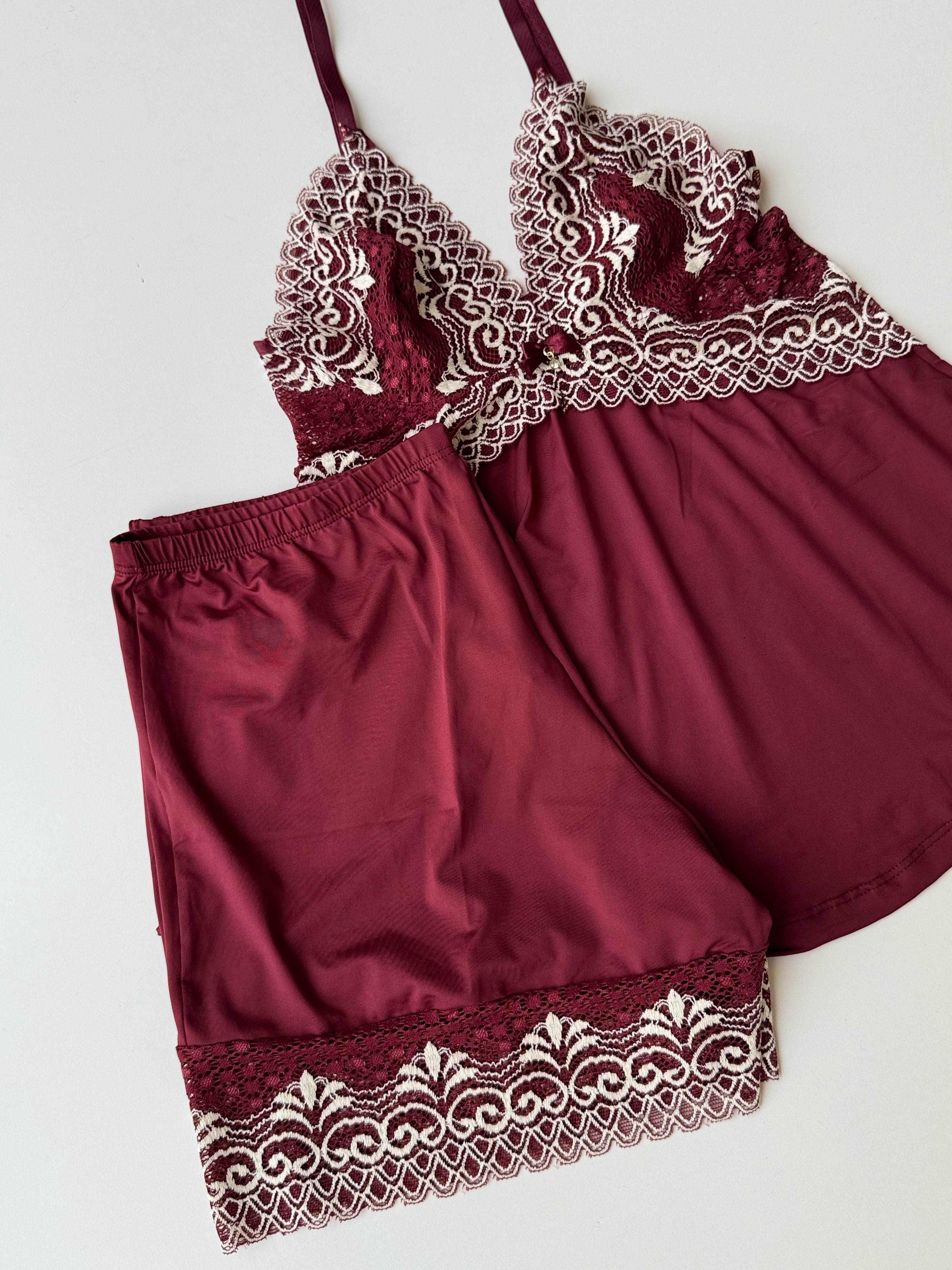 PIGIAMA HELOISE BORDEAUX