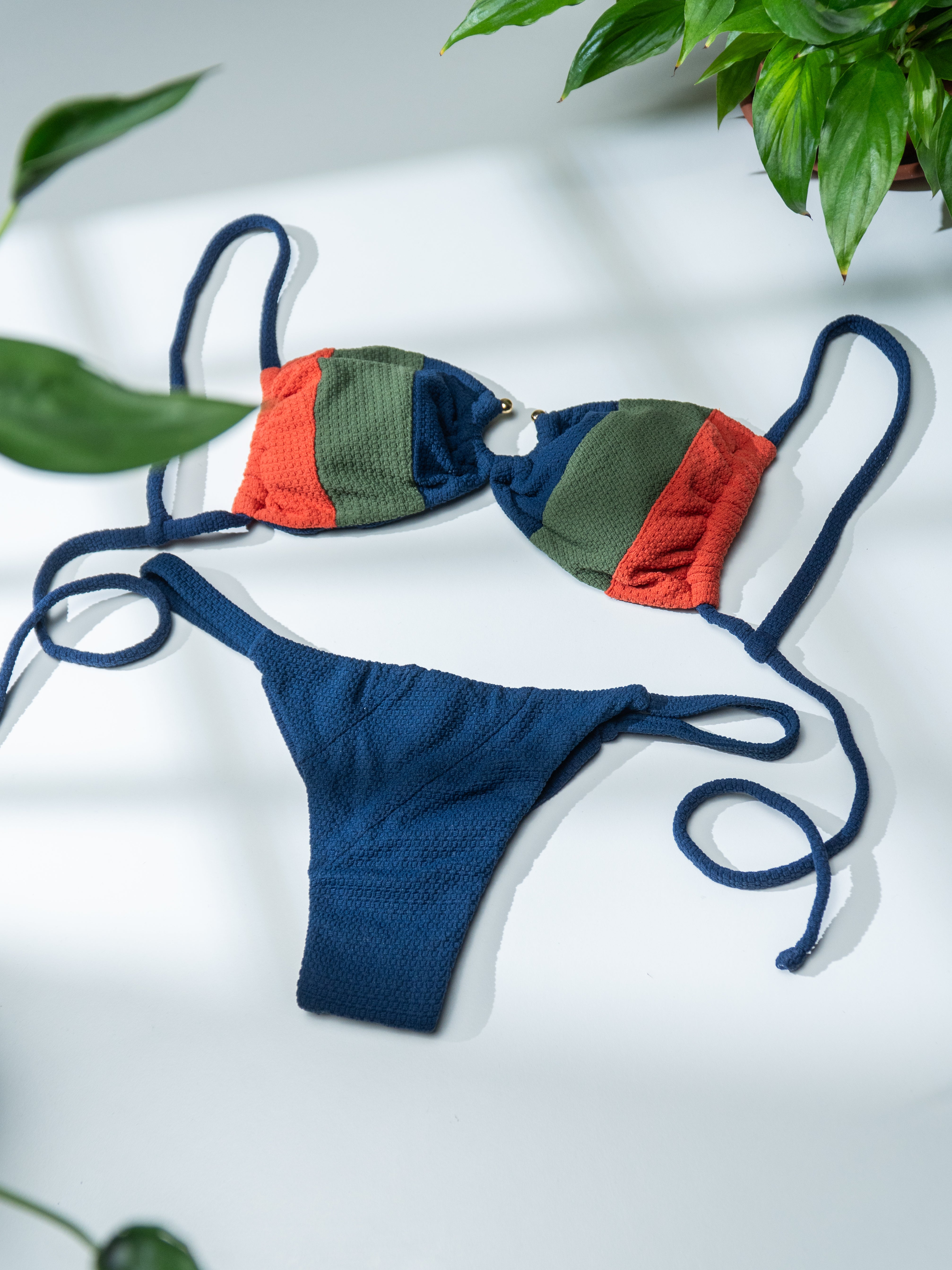 BIKINI ANDRA BLU-VERDE-ARANCIONE