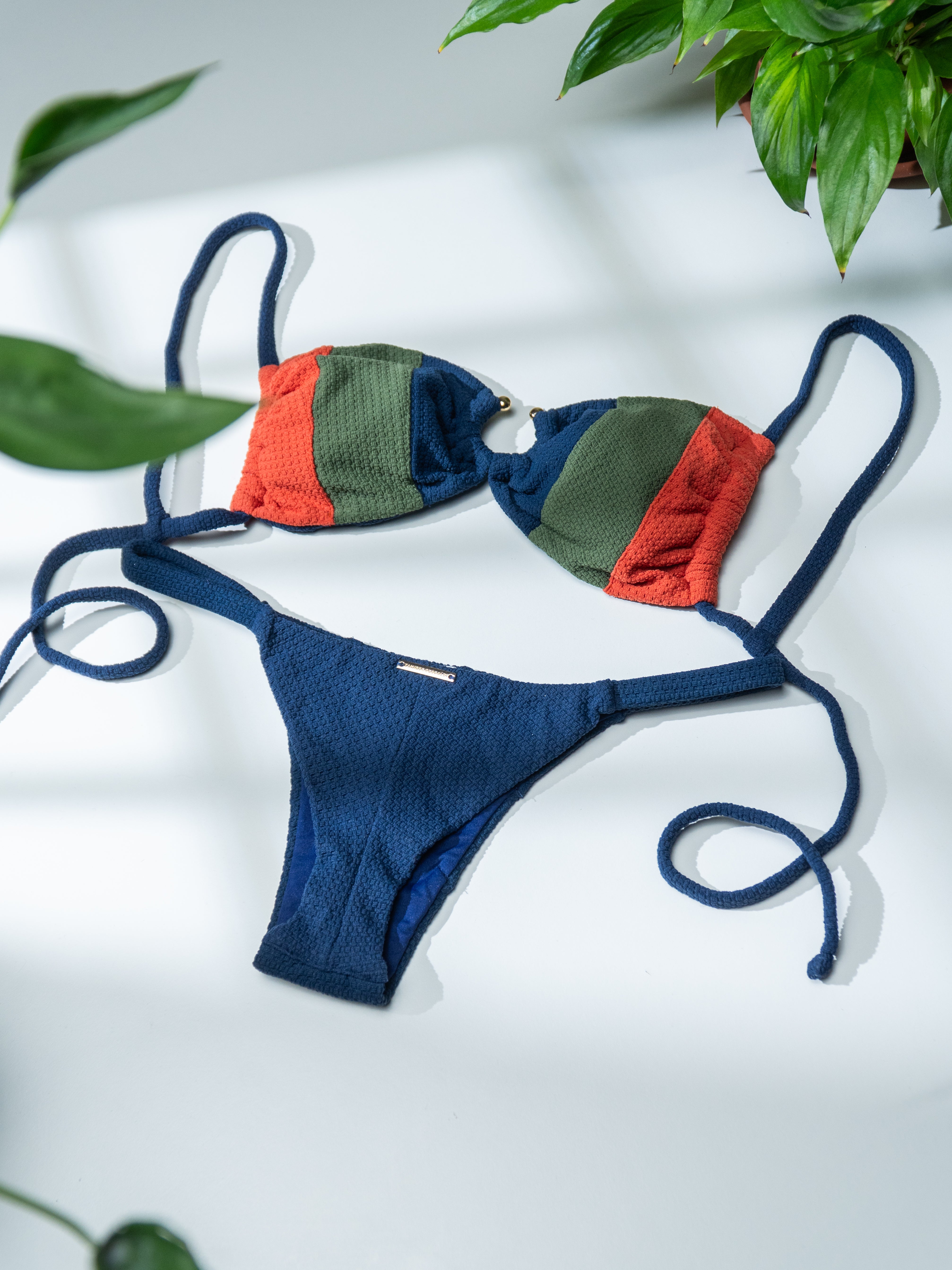 BIKINI ANDRA BLU-VERDE-ARANCIONE