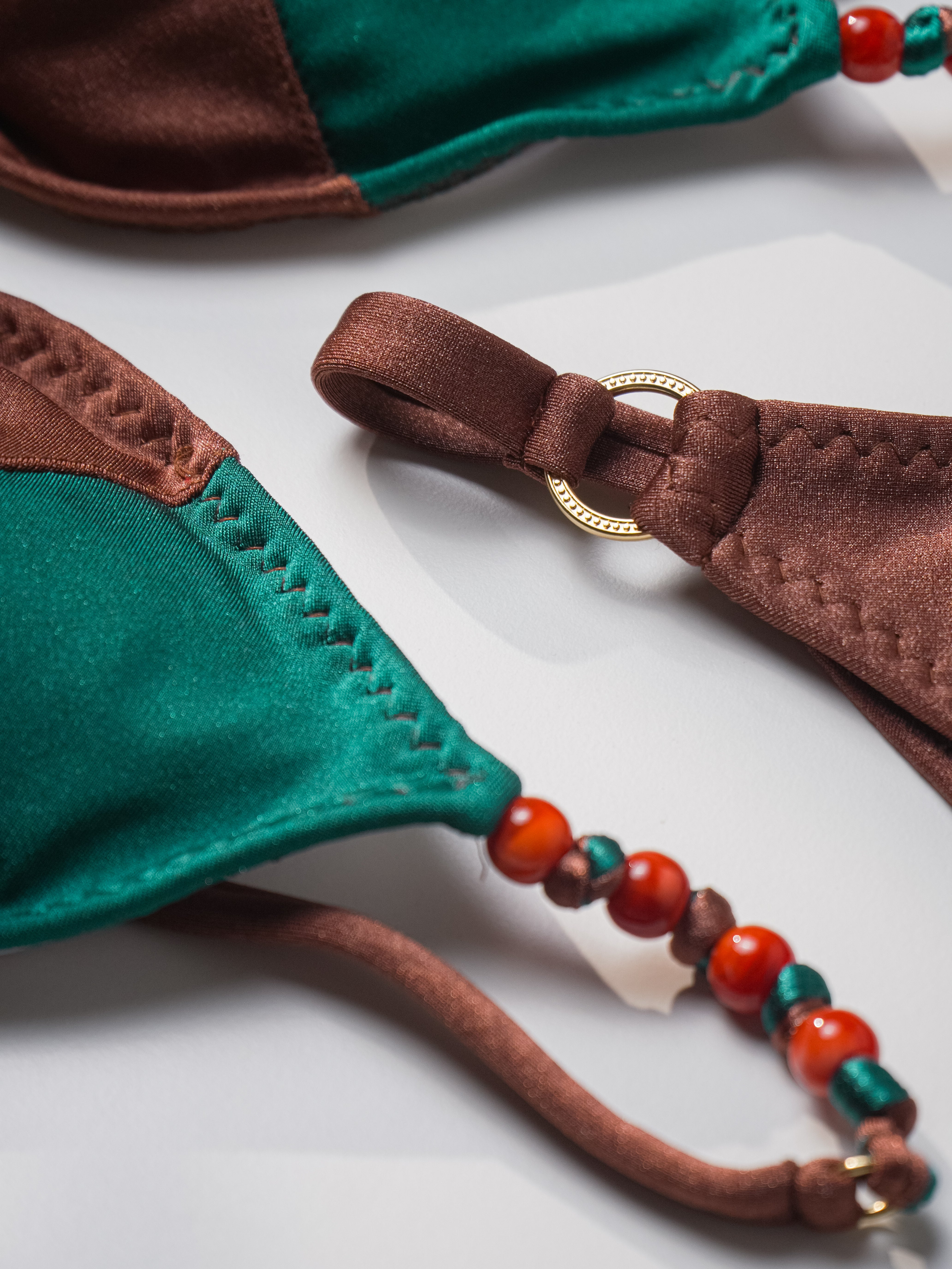 BIKINI BALI MARRONE-VERDE