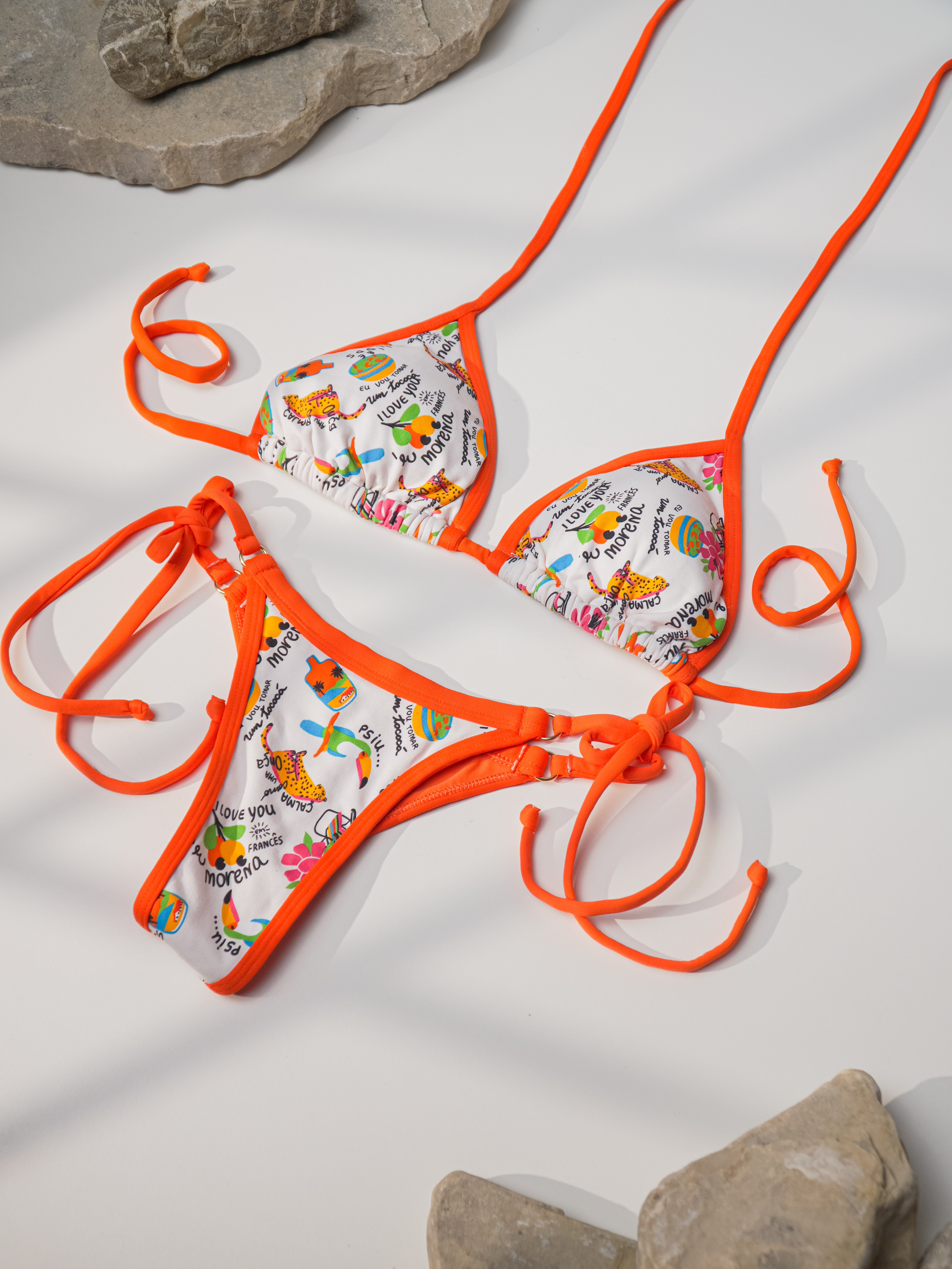 BIKINI MIA ARANCIONE-BIANCO