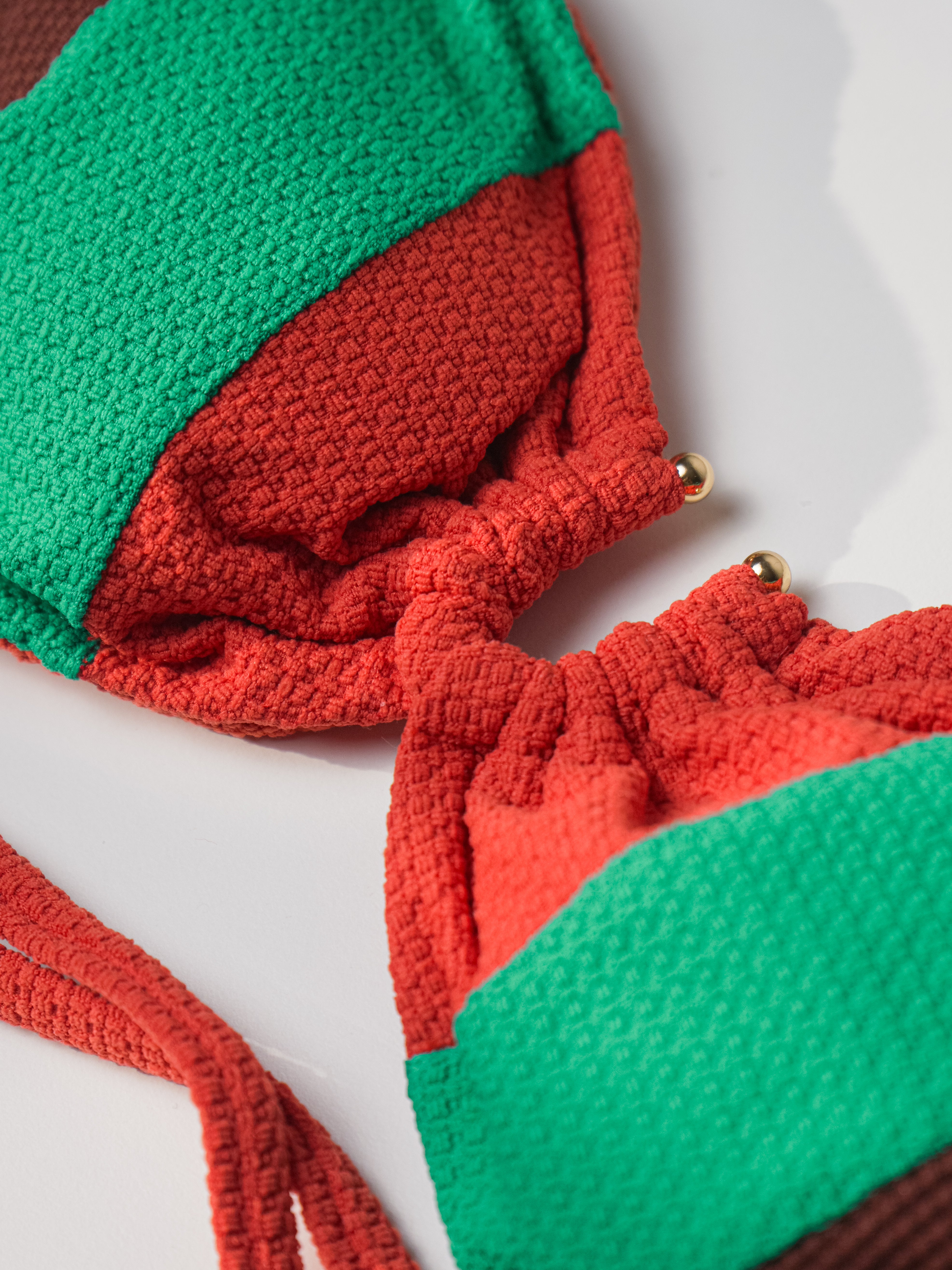 BIKINI ANDRA MARRONE-VERDE-ARANCIONE