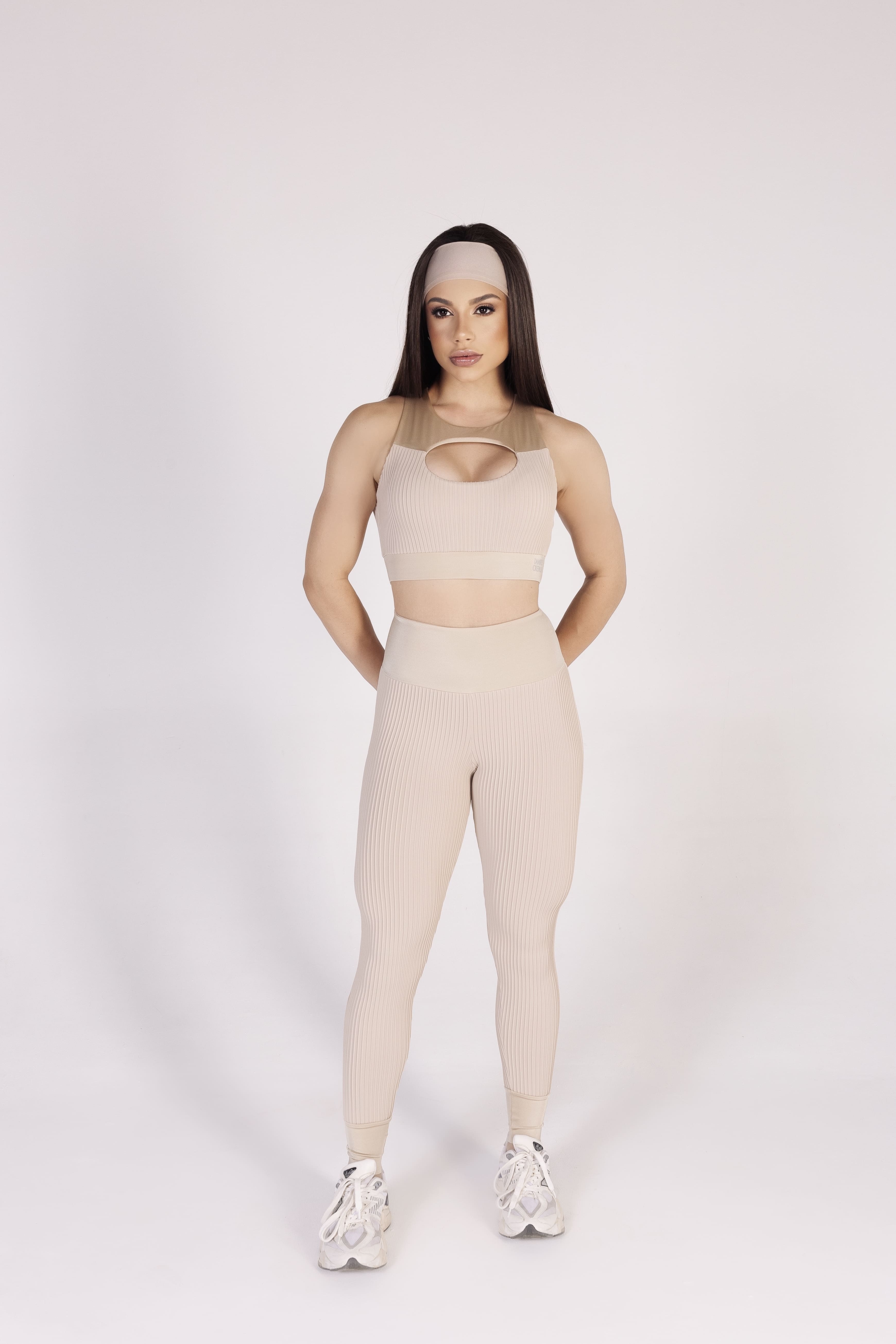SET LEGGINS FOCUS BEIGE