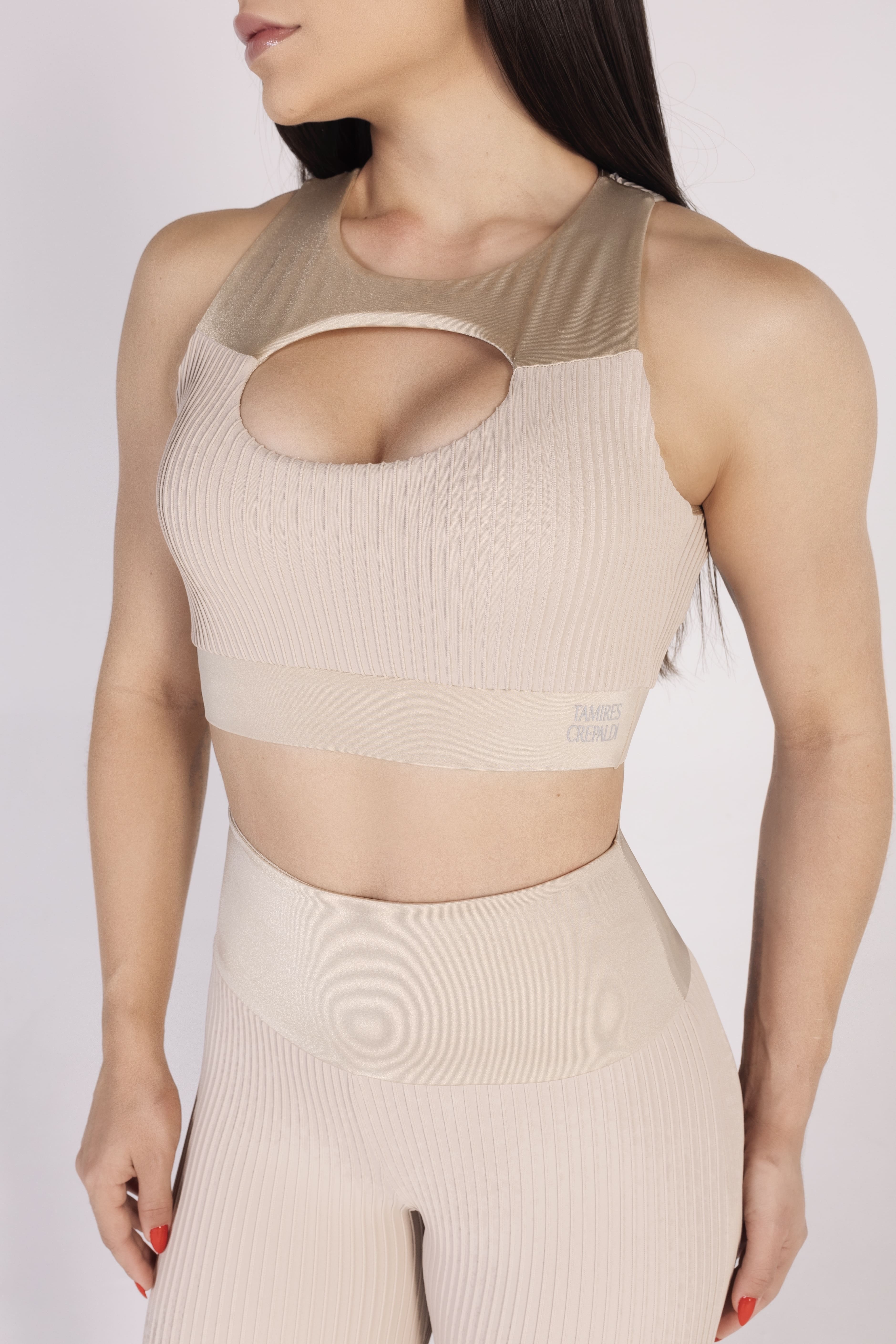 SET LEGGINS FOCUS BEIGE