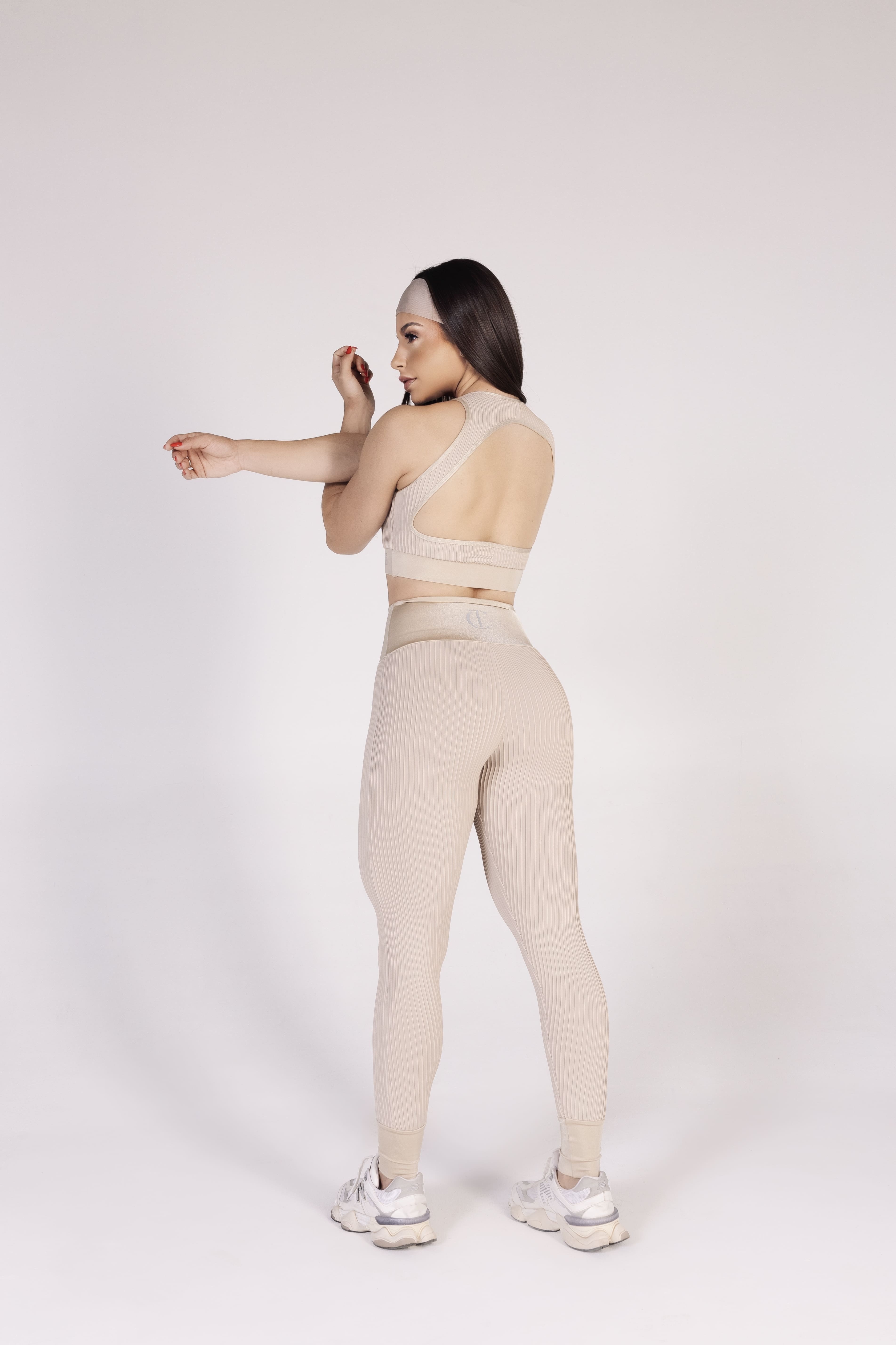 SET LEGGINS FOCUS BEIGE