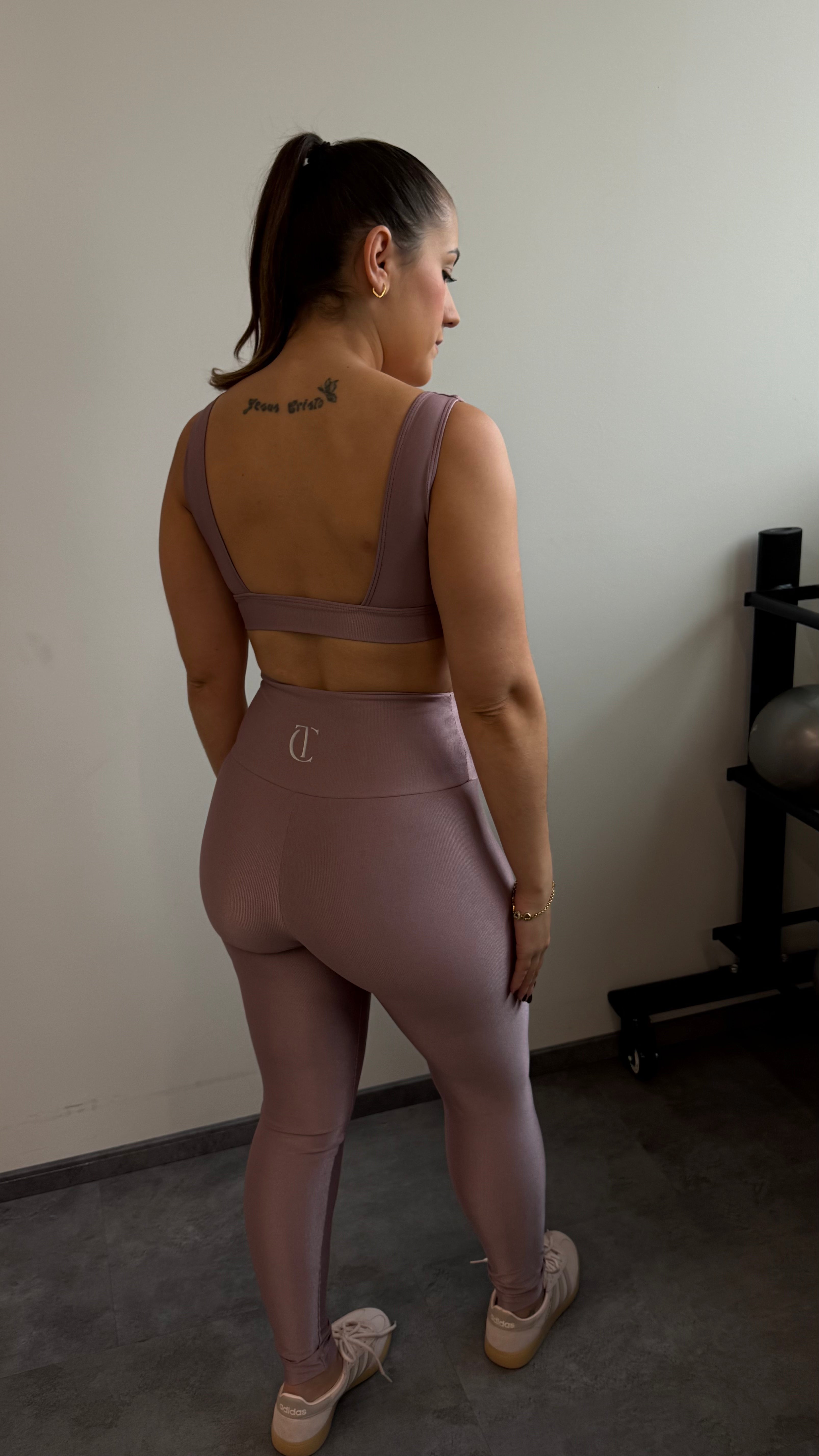 SET LEGGINGS ELEVEN BASIC LILLA