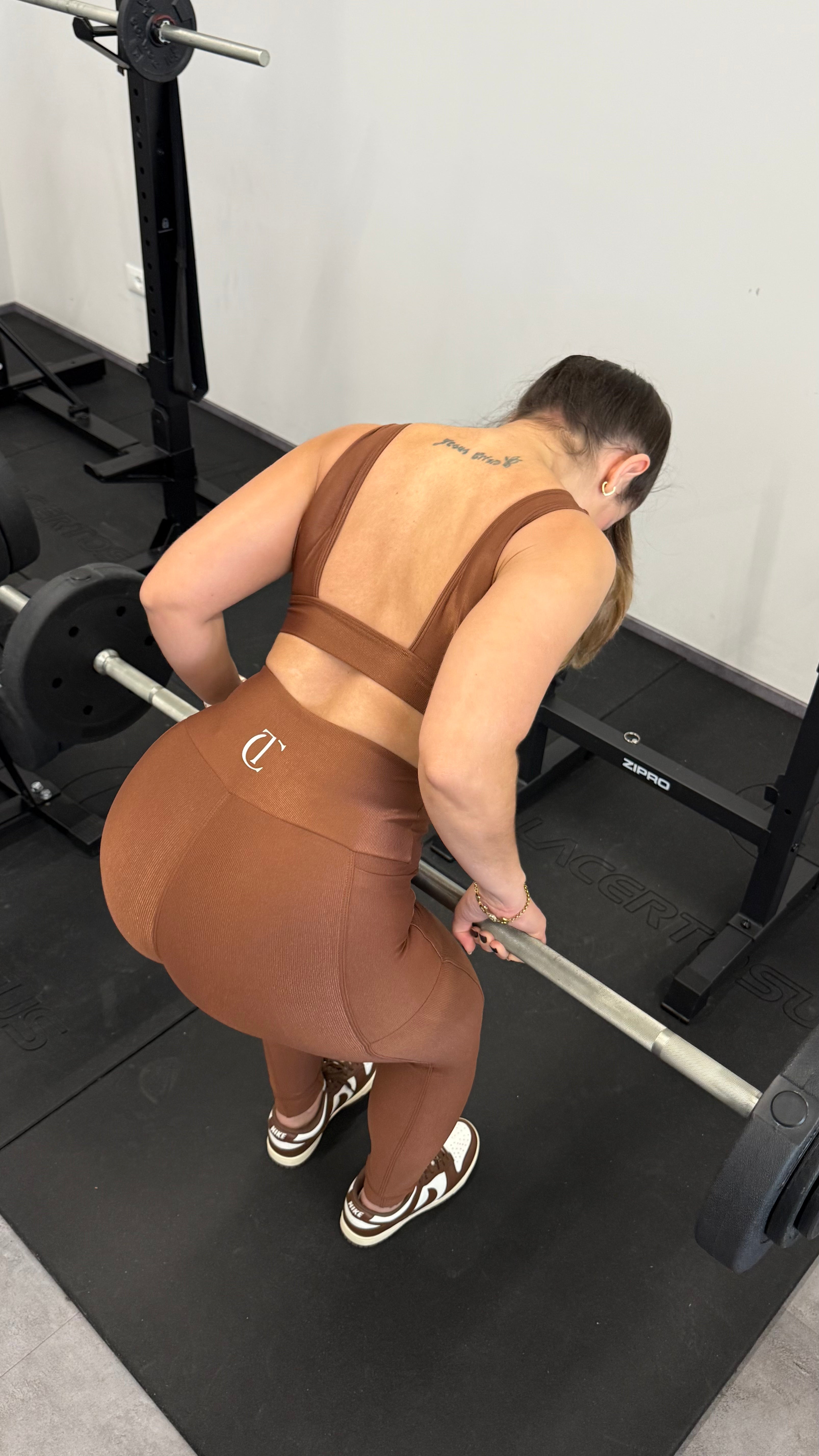 SET LEGGINGS ELEVEN MARRONE