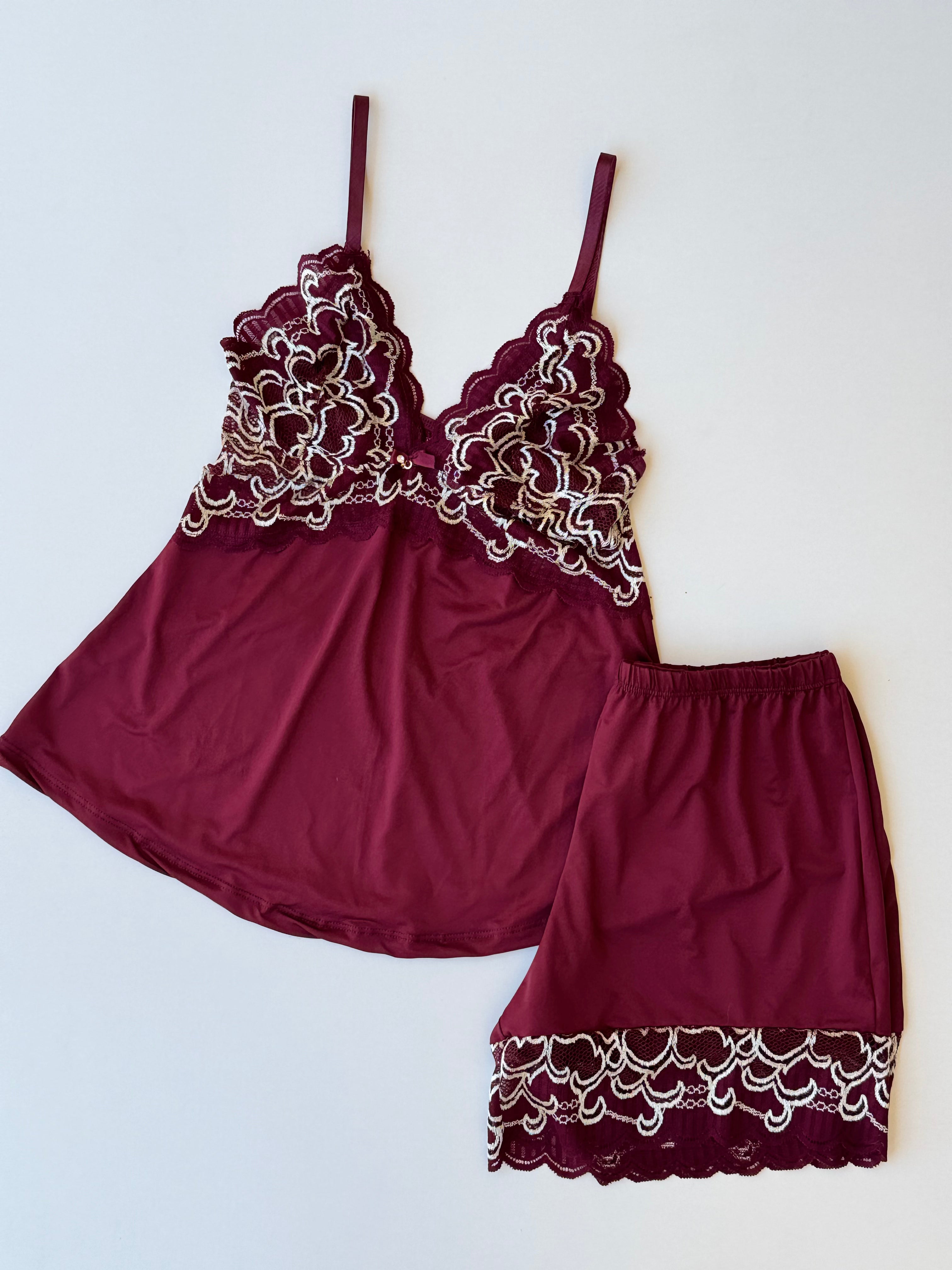 PIGIAMA HELOISE BORDEAUX