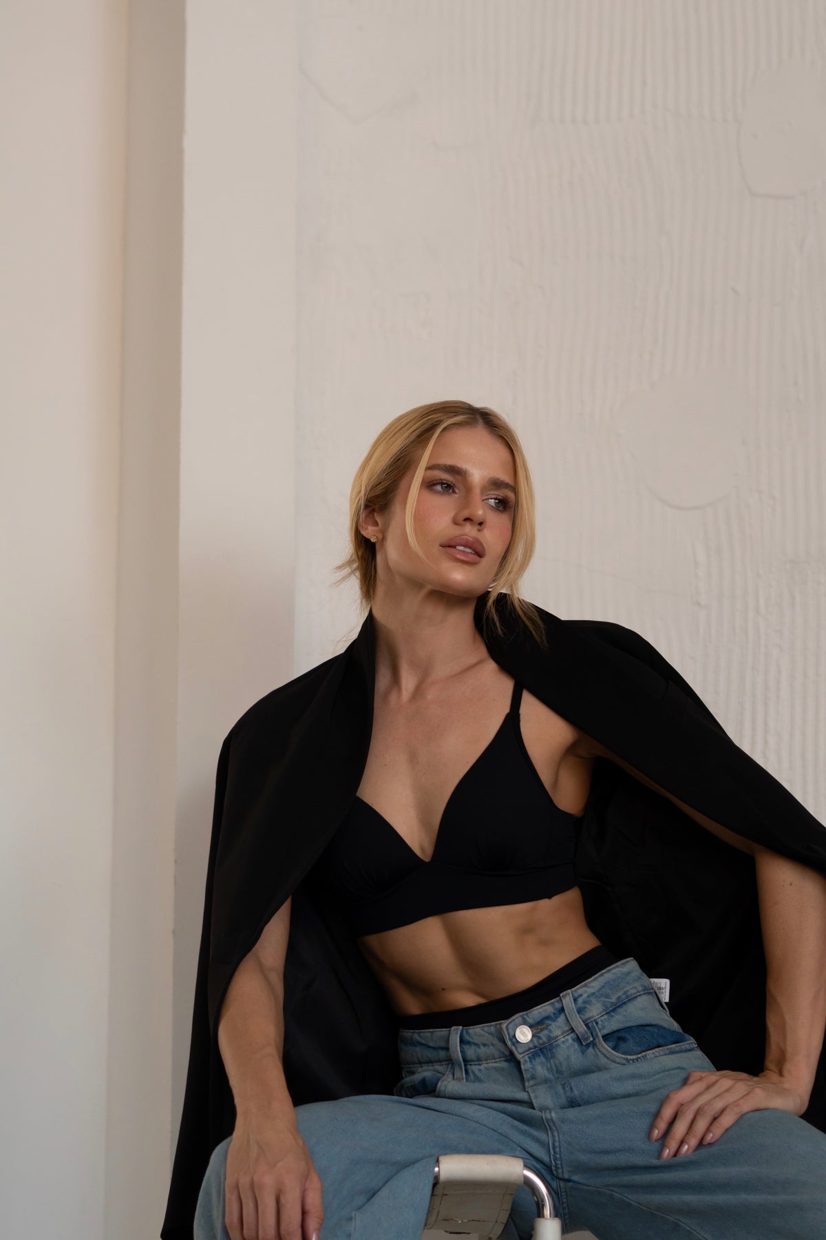 LINGERIE GIULIA NERO - 2 PEZZI