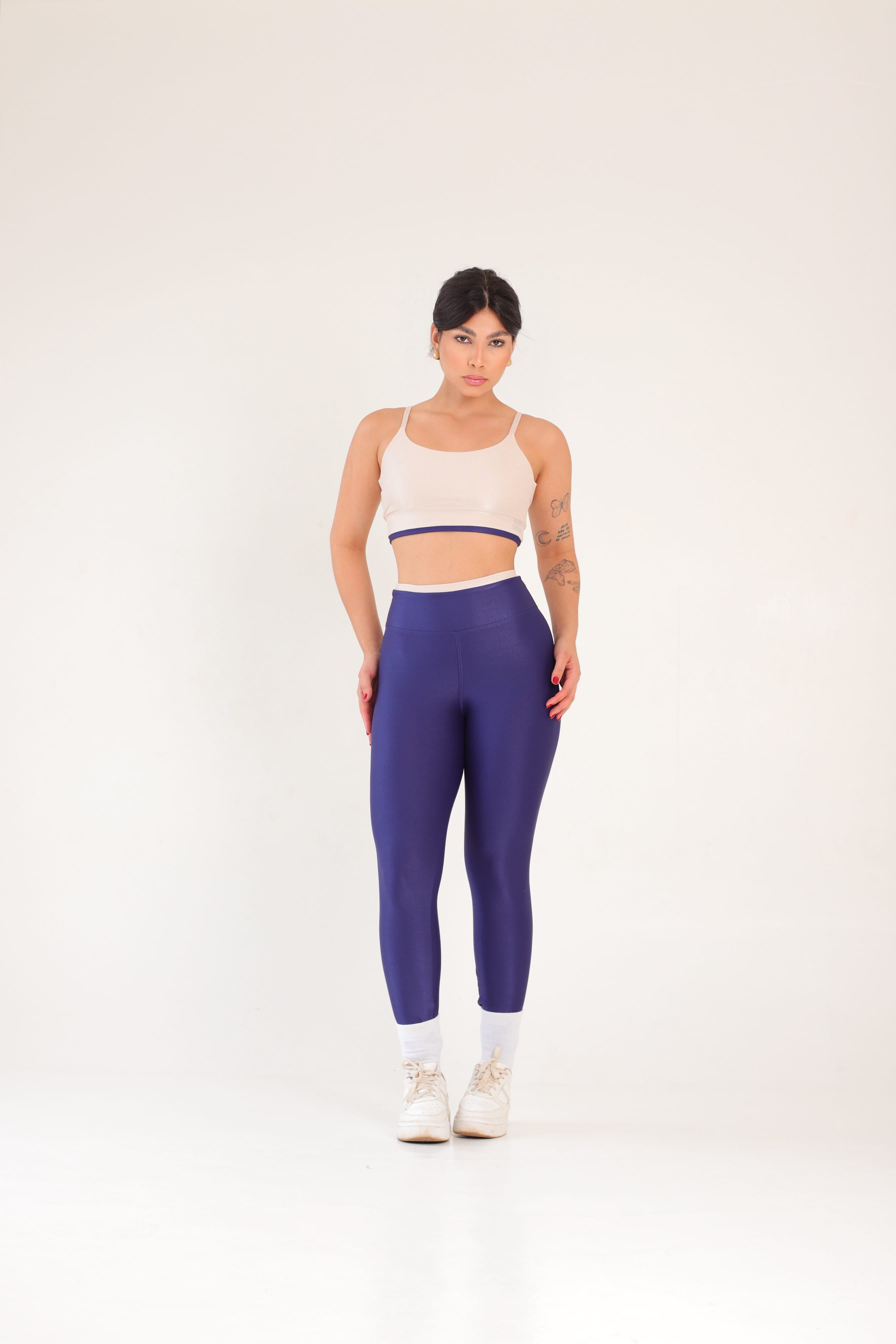 SET LEGGINS LUMIERI BLU NAVY