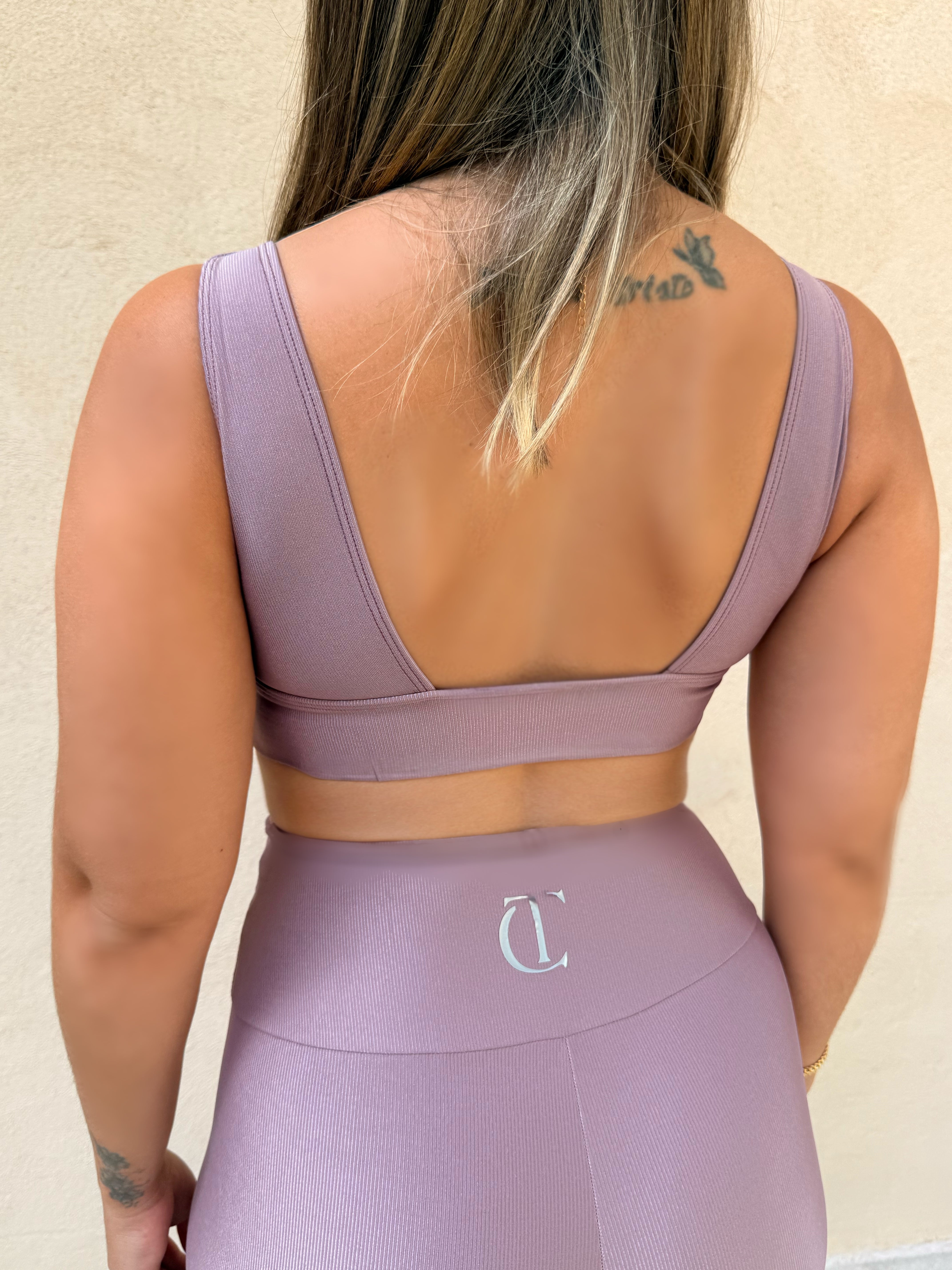 SET LEGGINGS ELEVEN BASIC LILLA