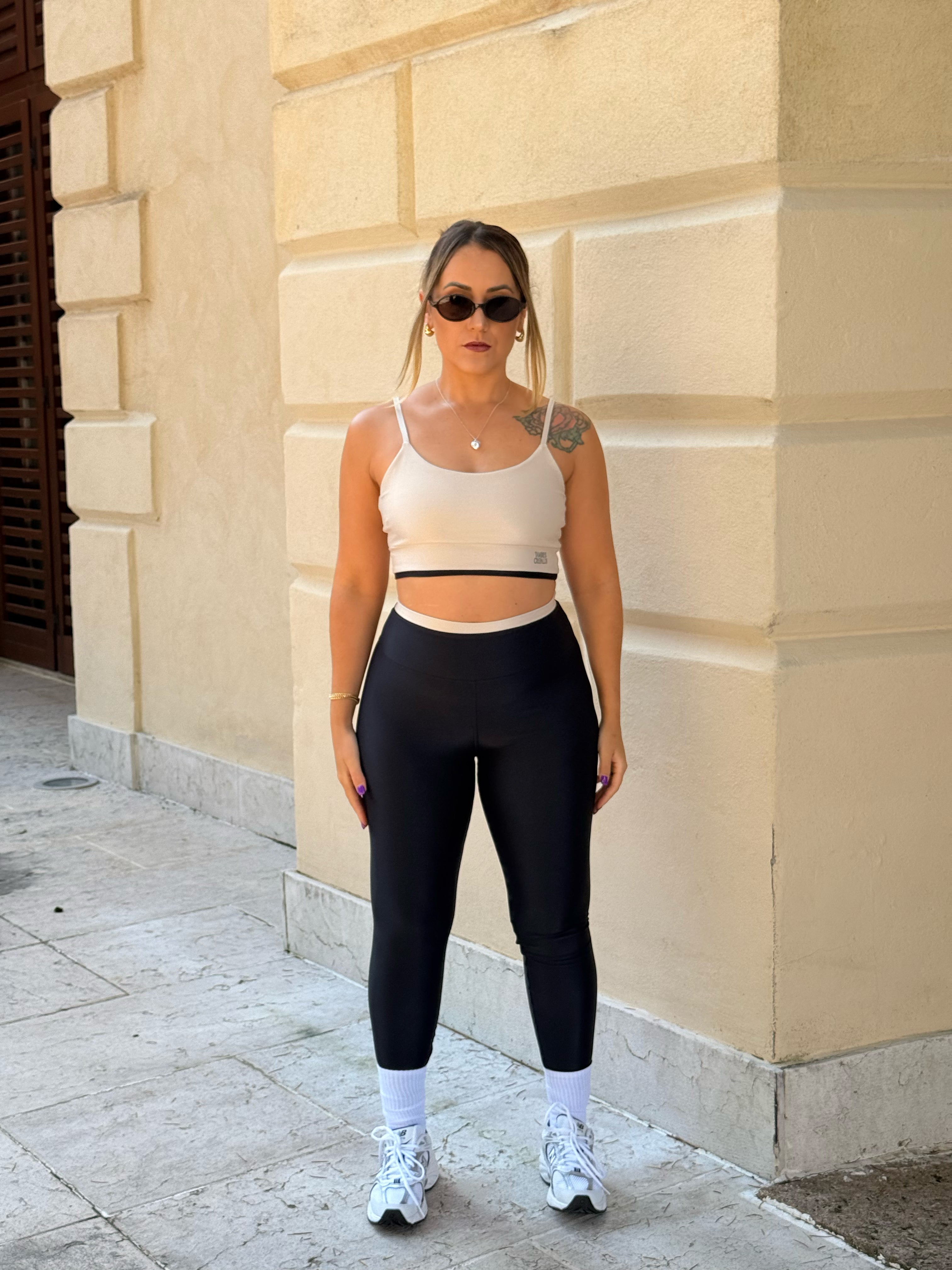 SET LEGGINGS LUMIERI NERO
