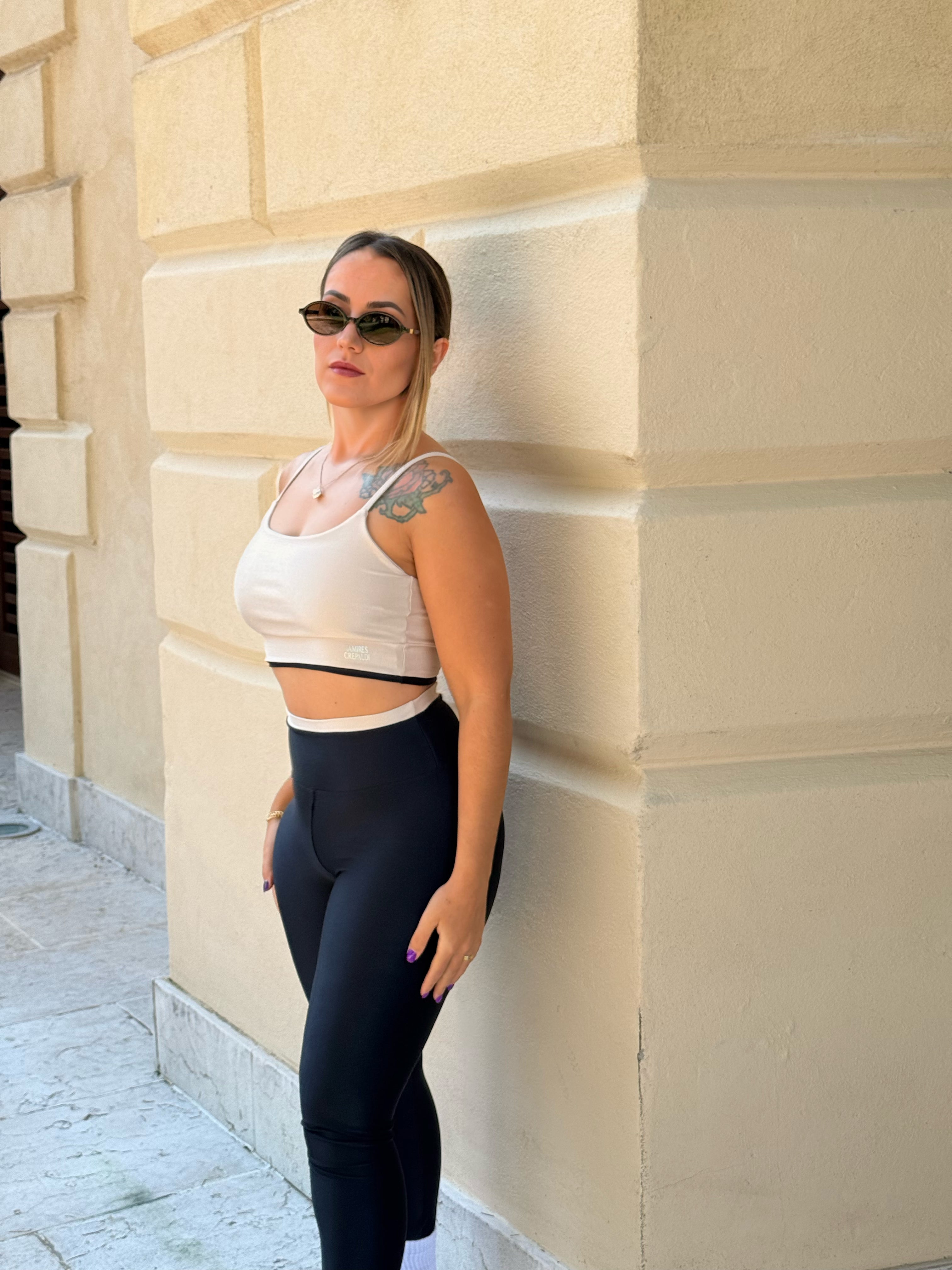 SET LEGGINGS LUMIERI NERO