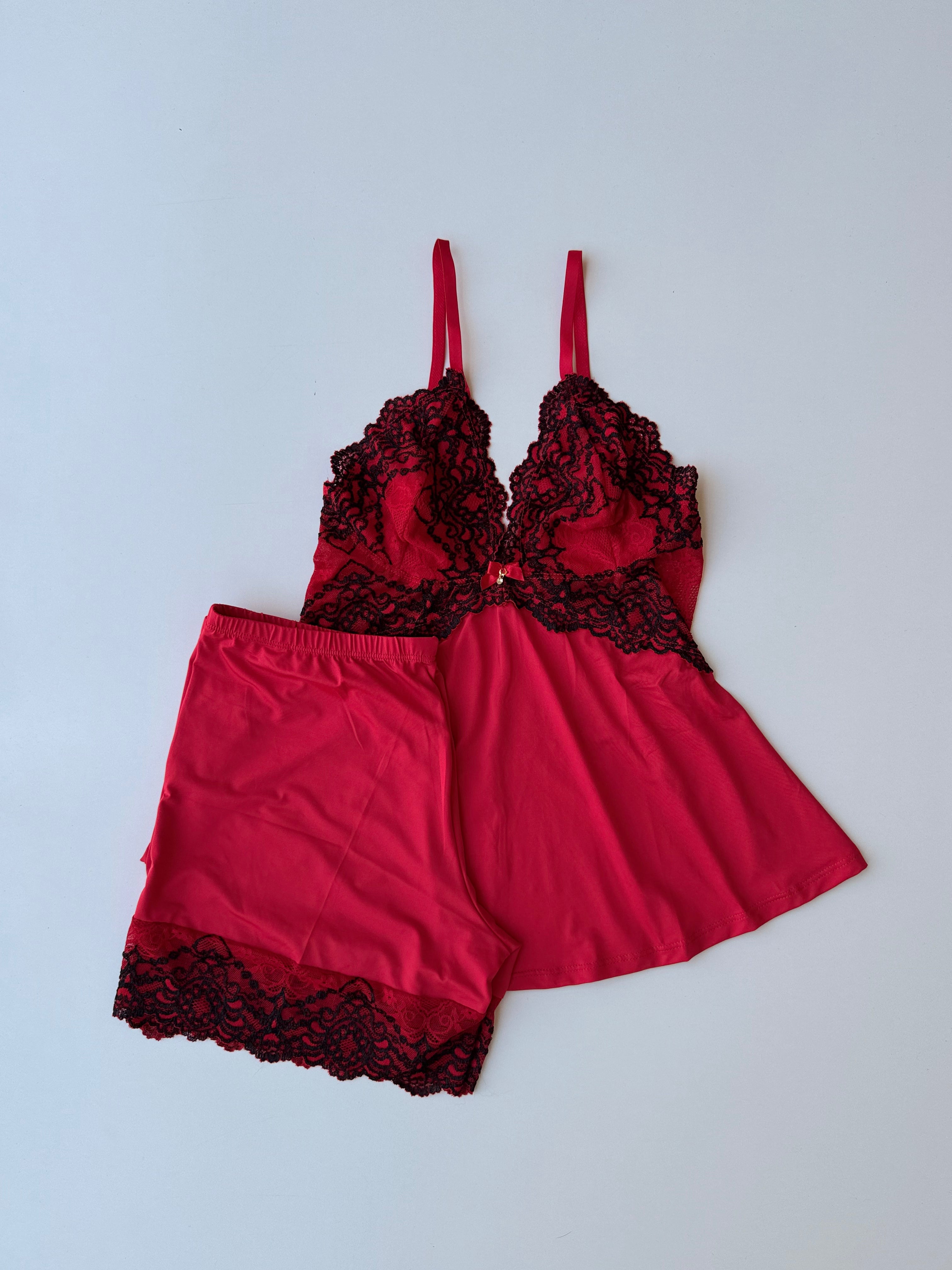 PIGIAMA HELOISE ROSSO