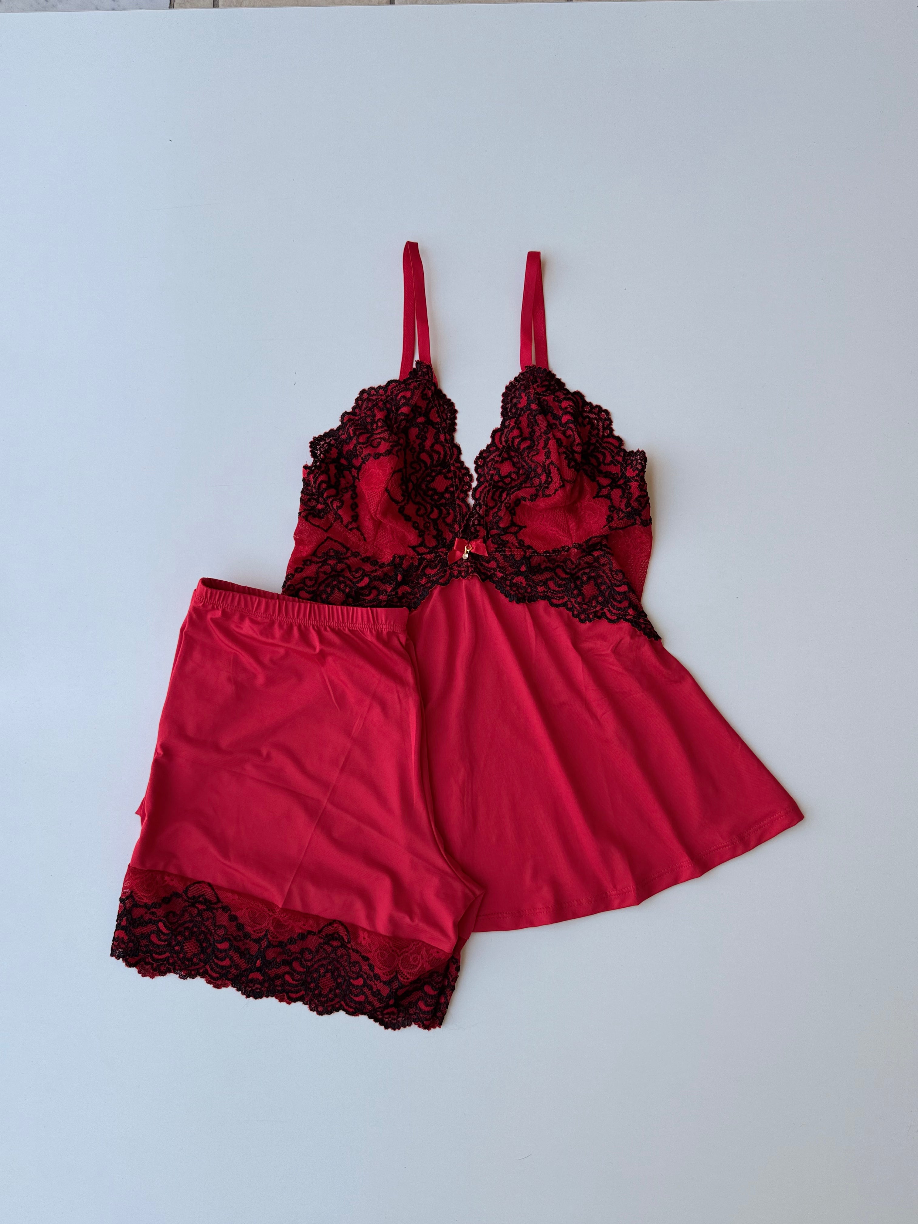 PIGIAMA HELOISE ROSSO