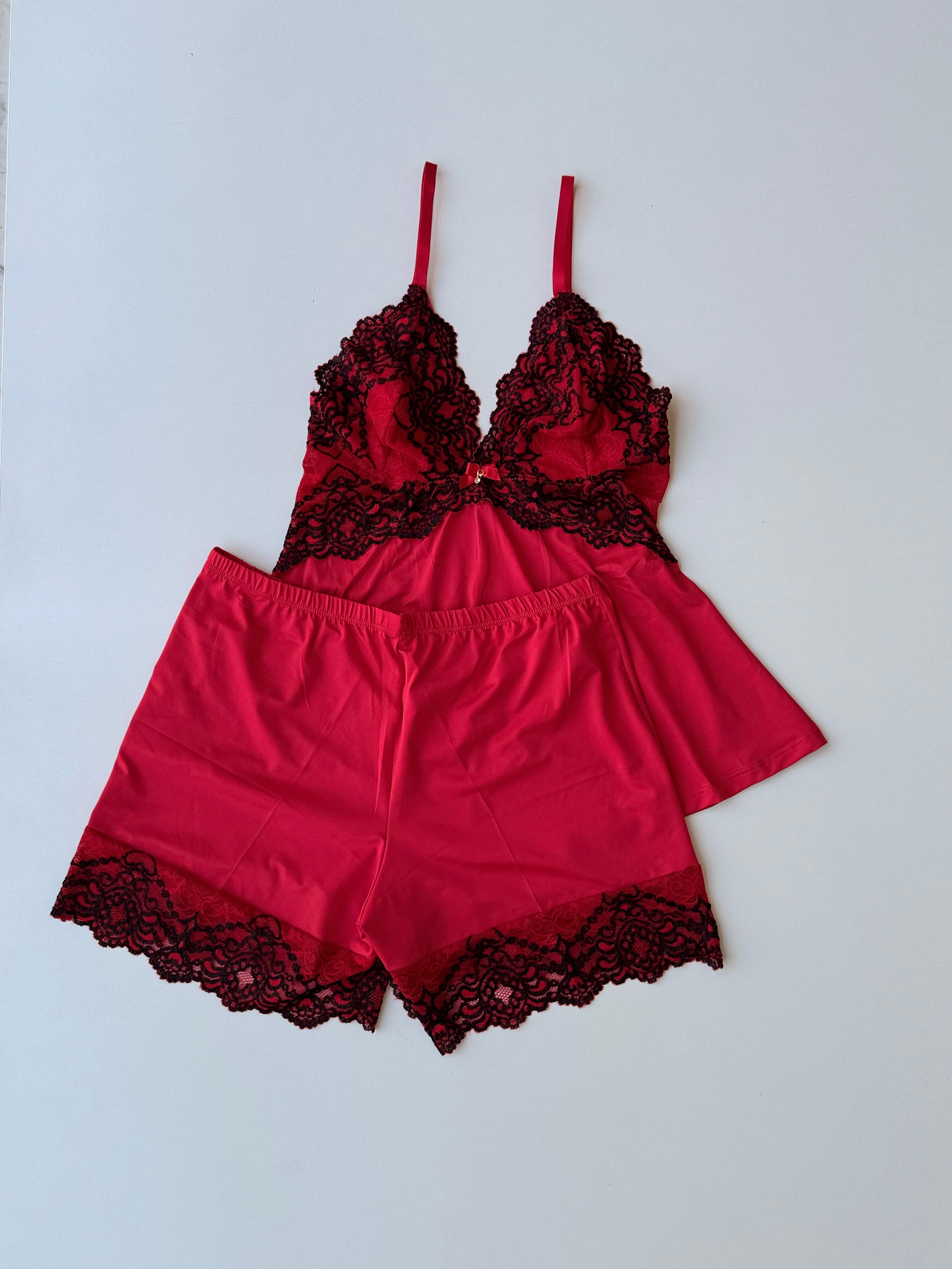 PIGIAMA HELOISE ROSSO