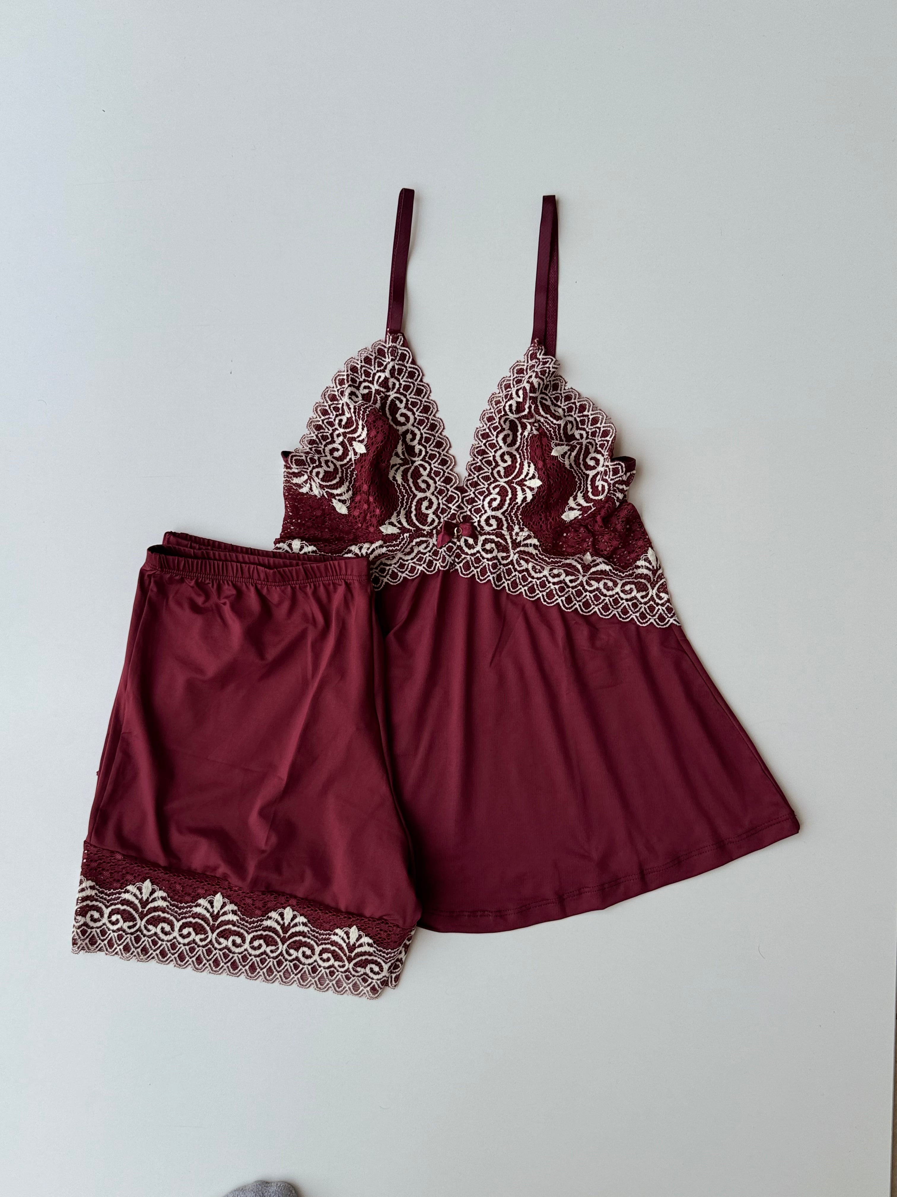 PIGIAMA HELOISE BORDEAUX