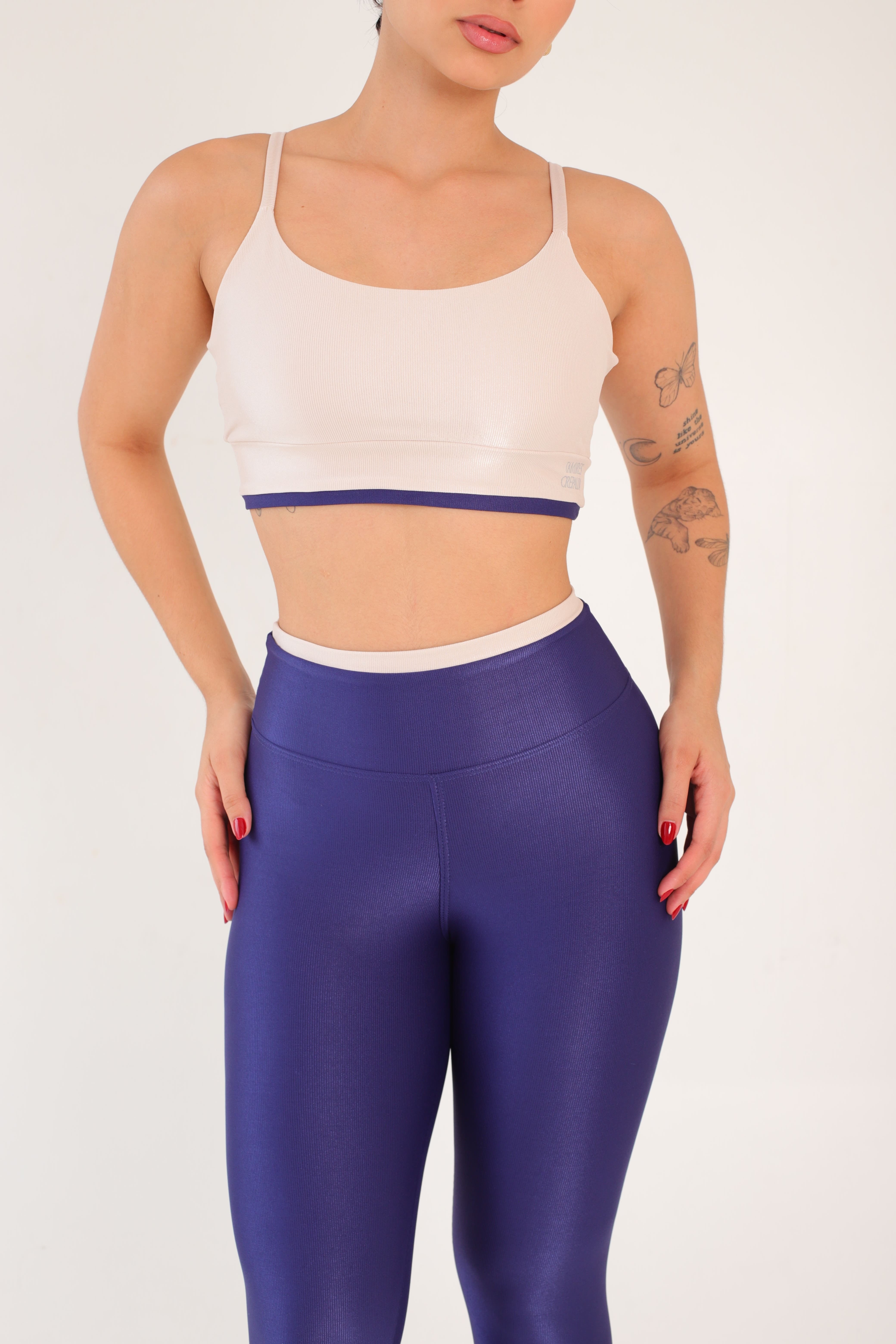 SET LEGGINS LUMIERI BLU NAVY