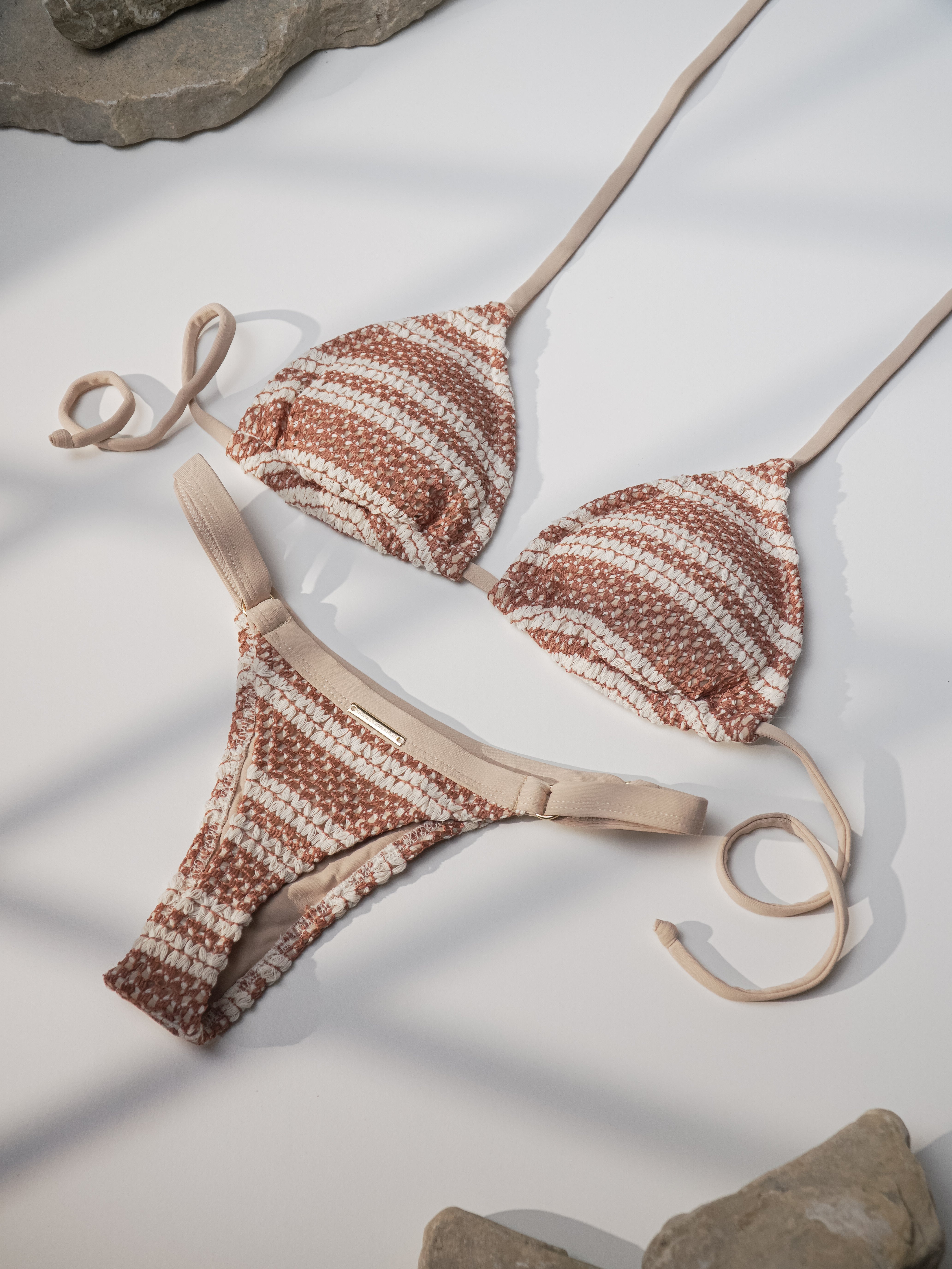 BIKINI JESSICA MARRONE E BEIGE