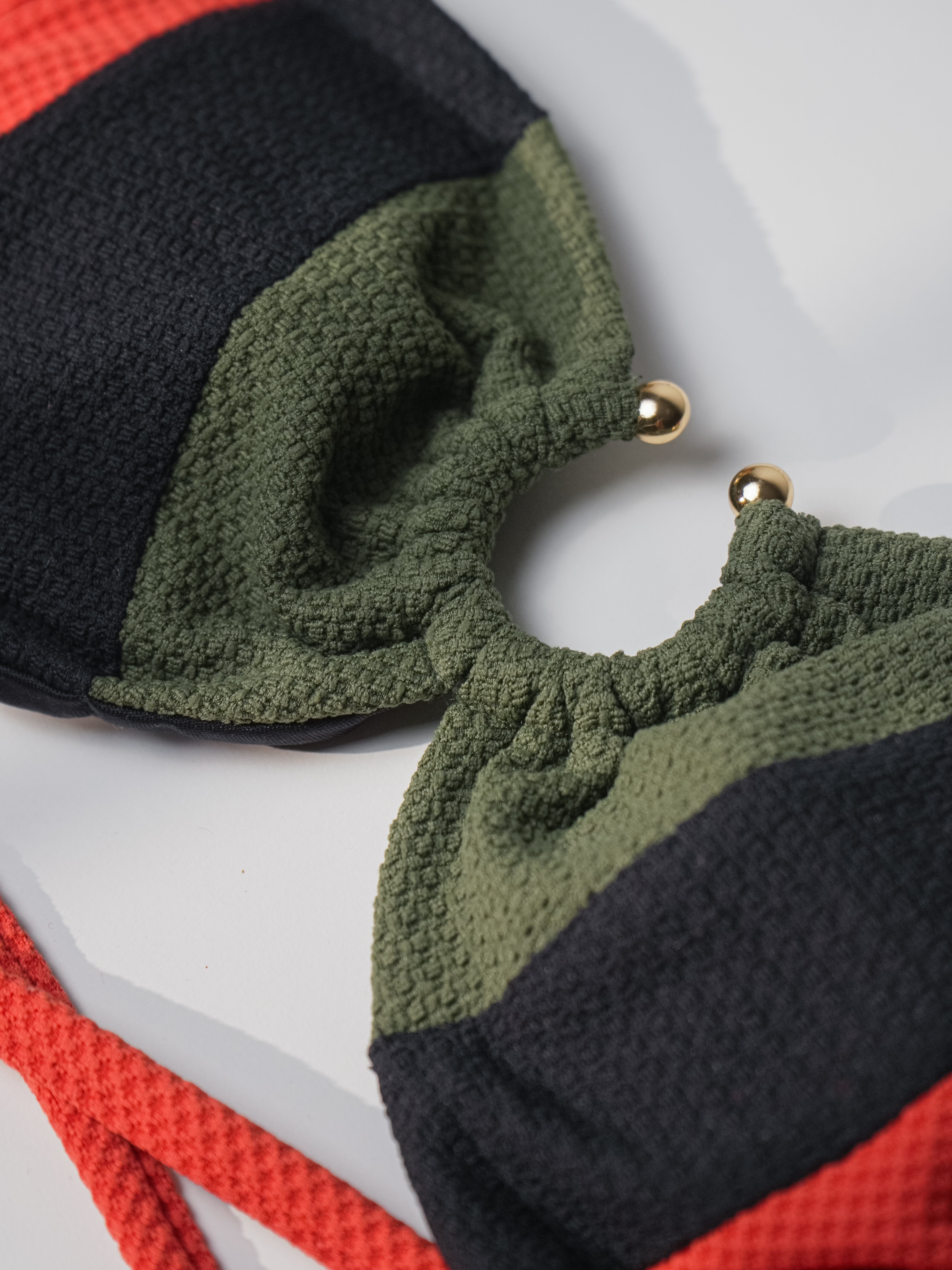 BIKINI ANDRA NERO-VERDE-ARANCIONE