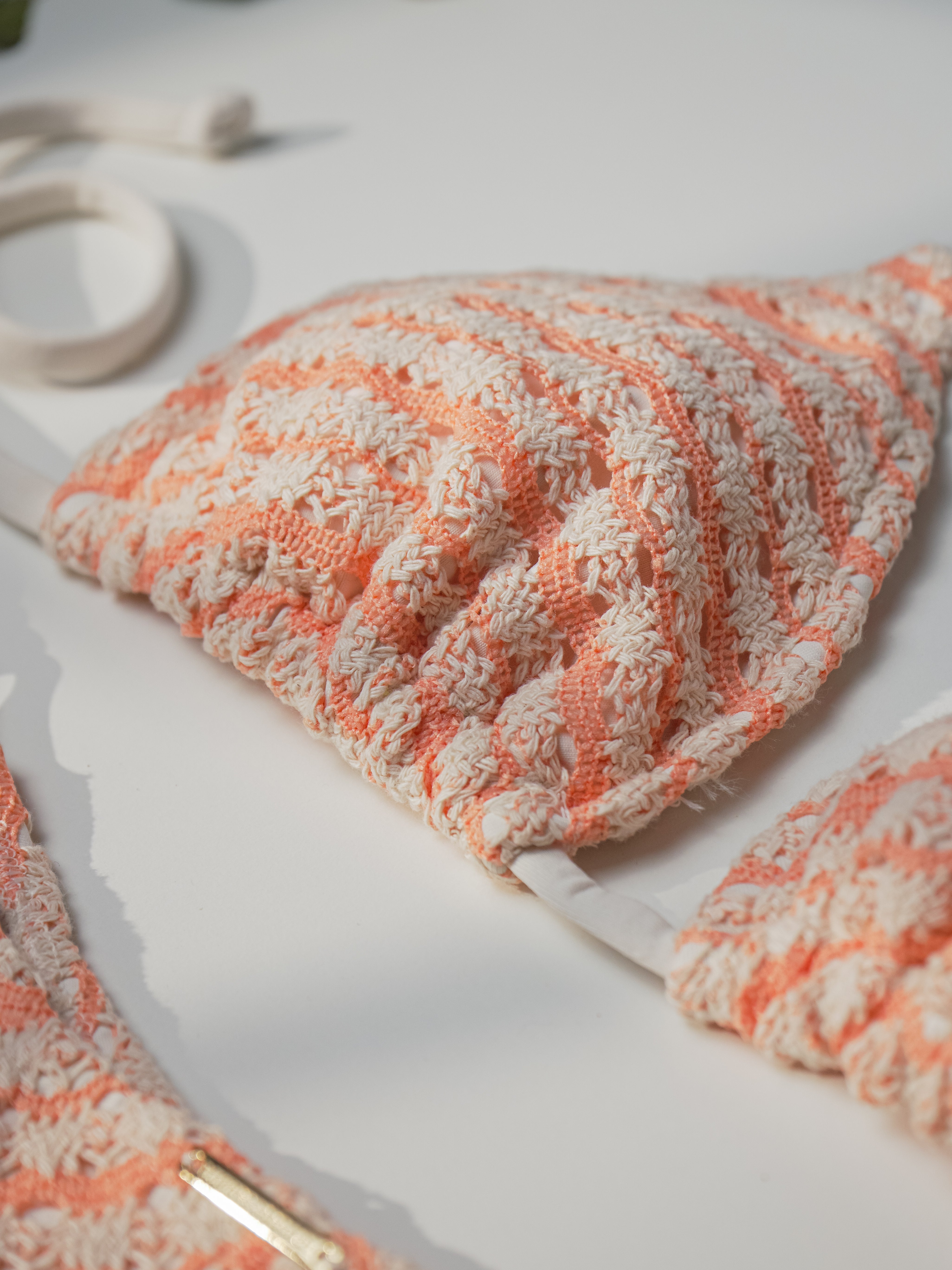 BIKINI TULUM ARANCIONE-OFF WHITE